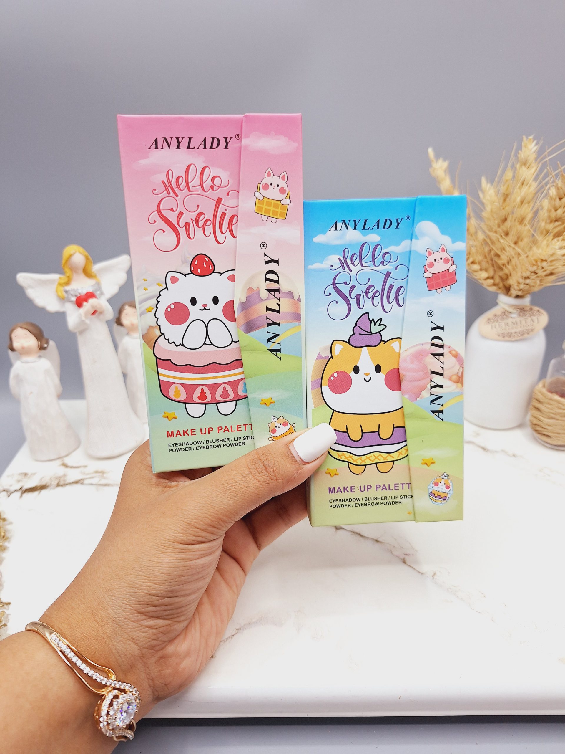 پالت سایه آنالیدی طرح گربه چاقالو  برند ANYLADY کد 8614HK