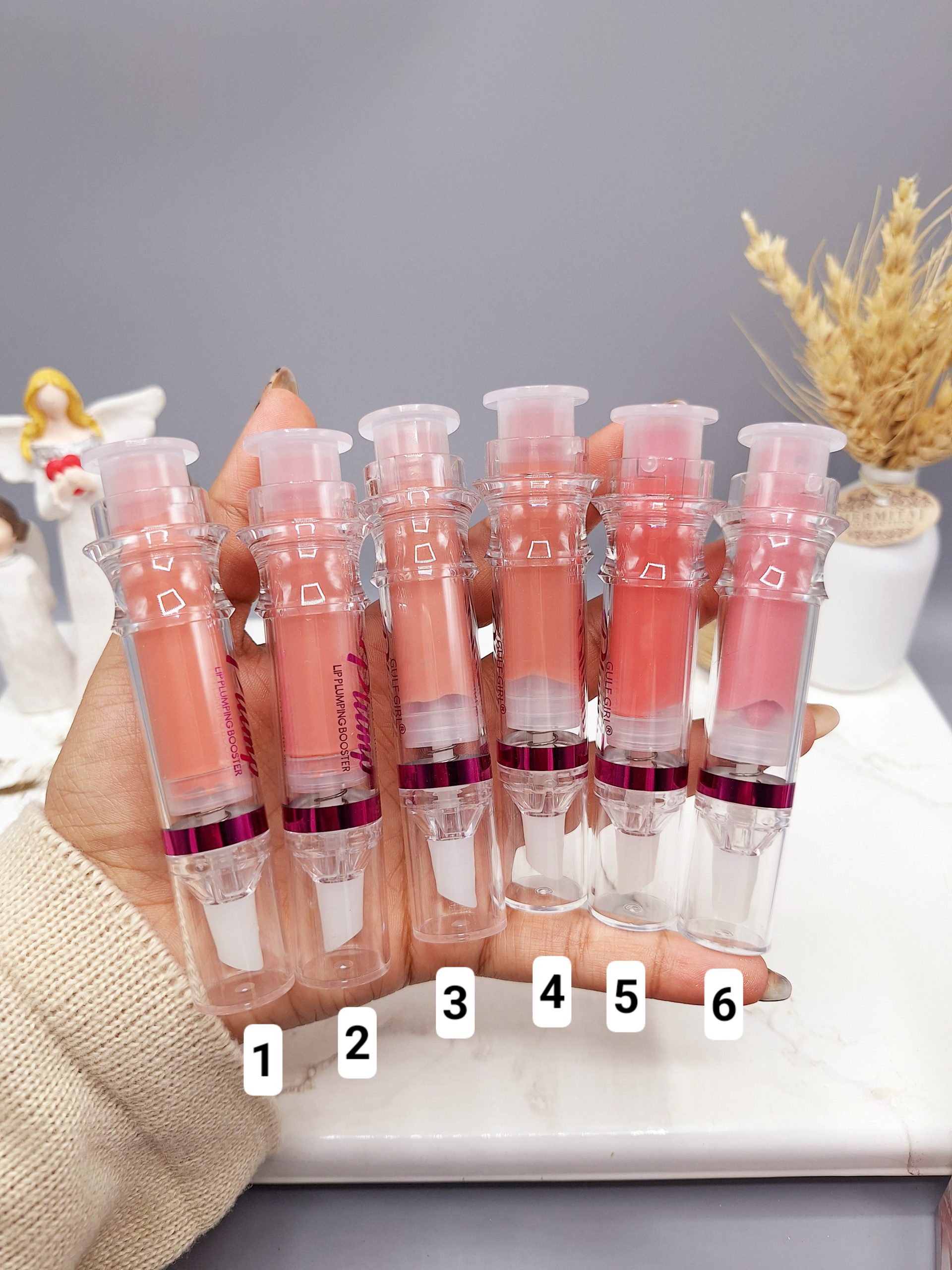 براق کننده لب و حجم دهنده لب آمپولی برند GULF GIRL کد 943