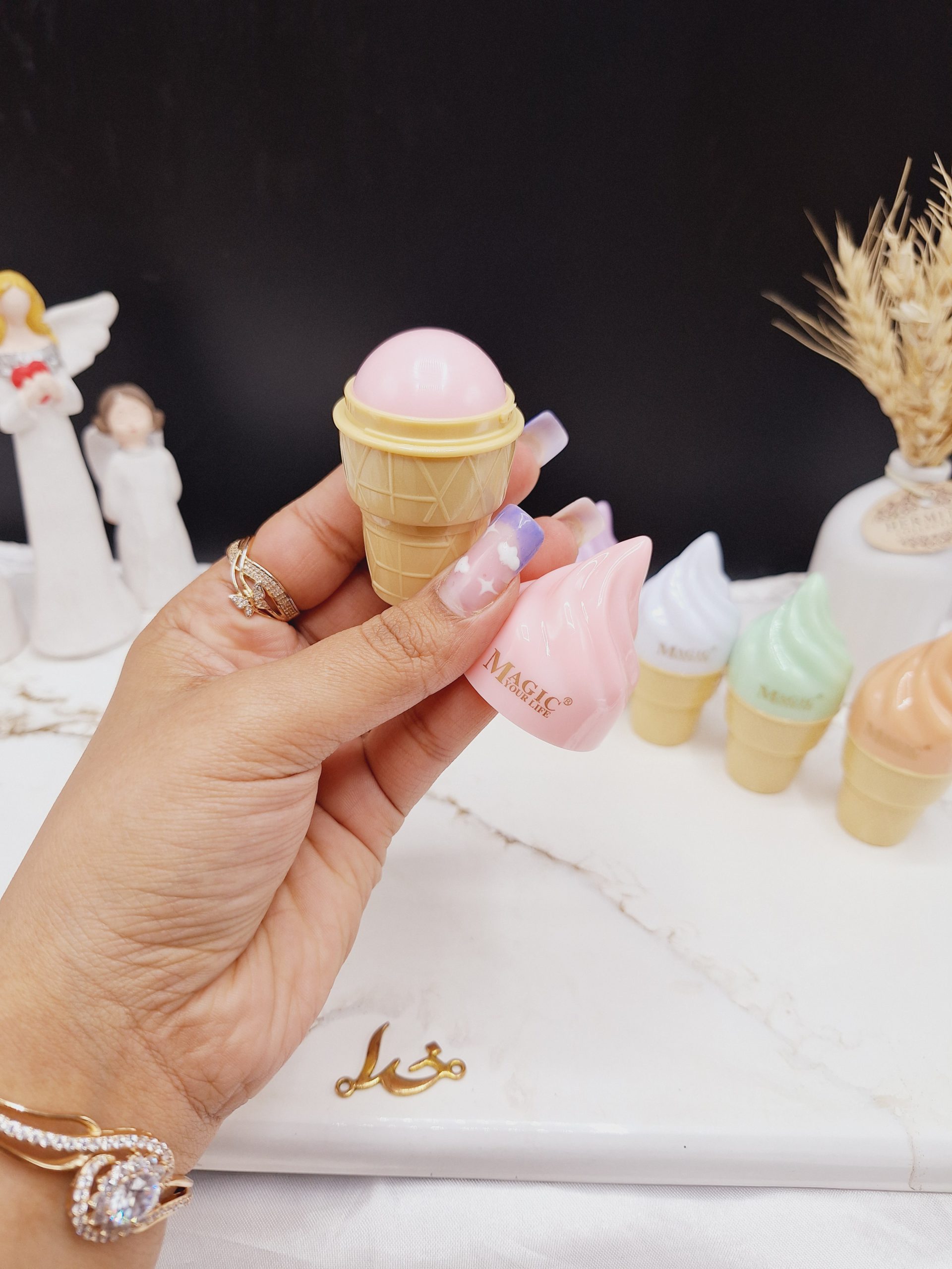 بالم لب طرح بستنی قیفی مجیک MAGIC کد LS8027