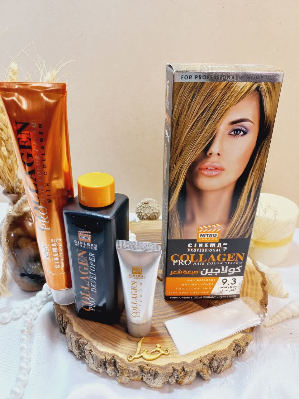 کیت رنگ مو بلوند عسلی شماره 9/3 کلاژن  COLLAGE