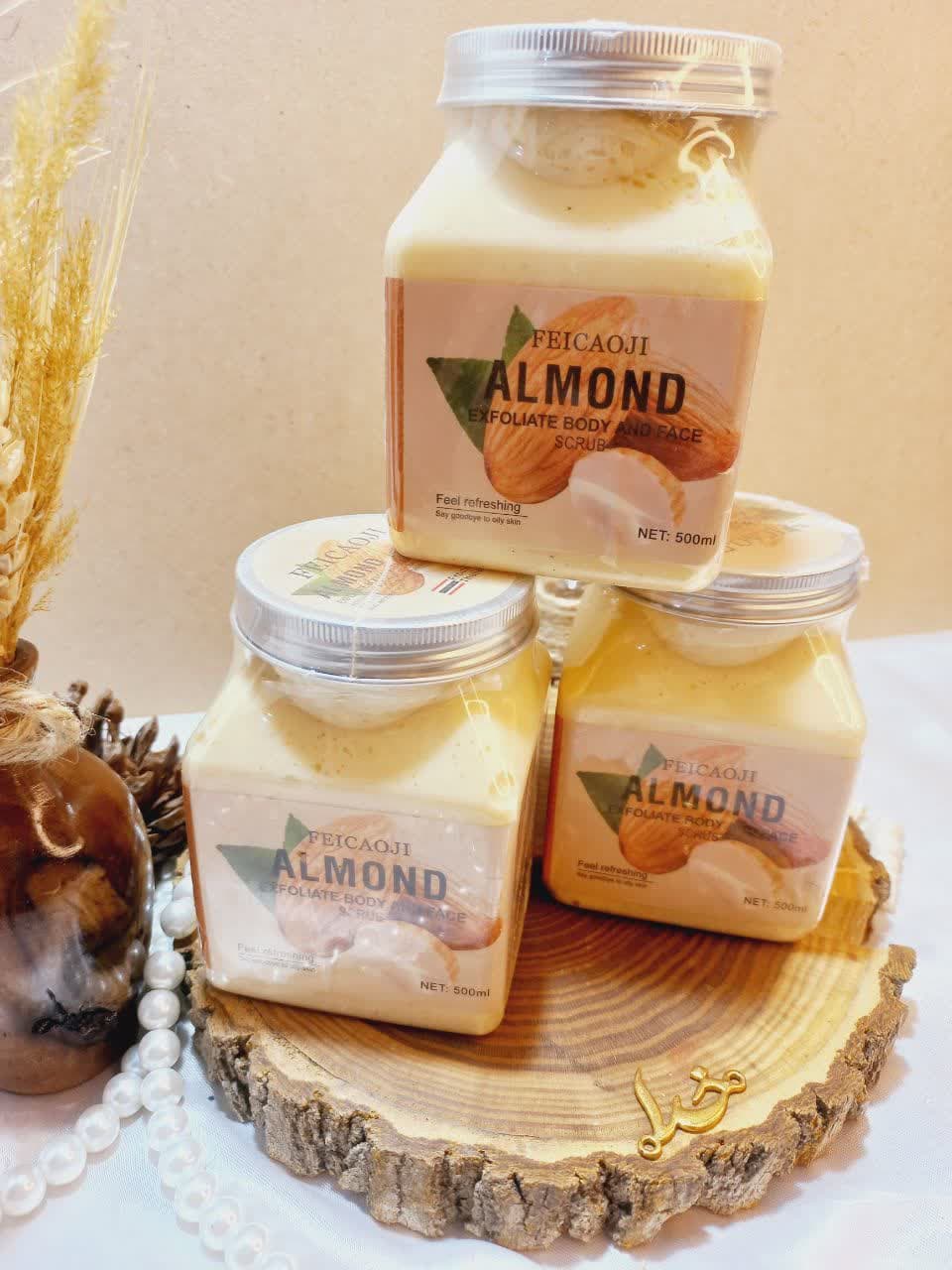 اسکراب شنی صورت و بدن رایحه بادام فیکاوجی FEICAOJI کد 137288
