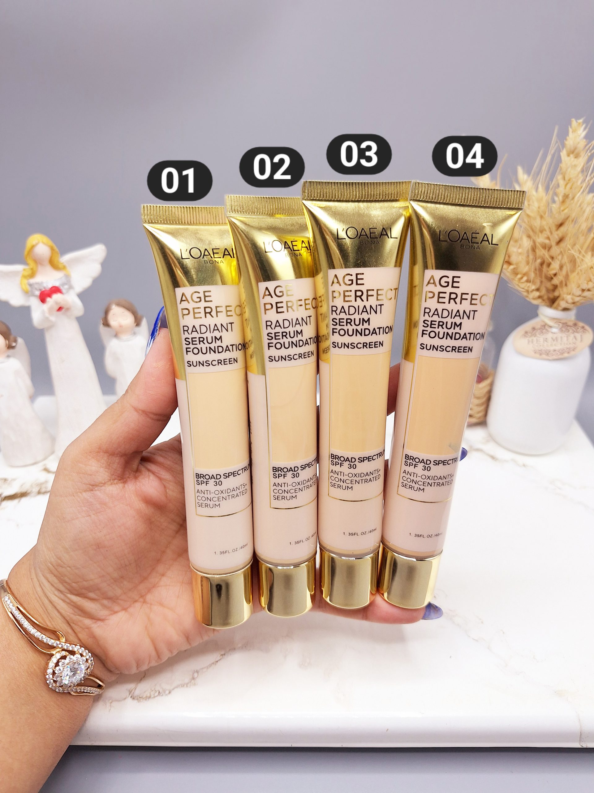 کرم پودر سرمی ضد چروک لورآل L'Oreal حجم 40 میل کد 5270