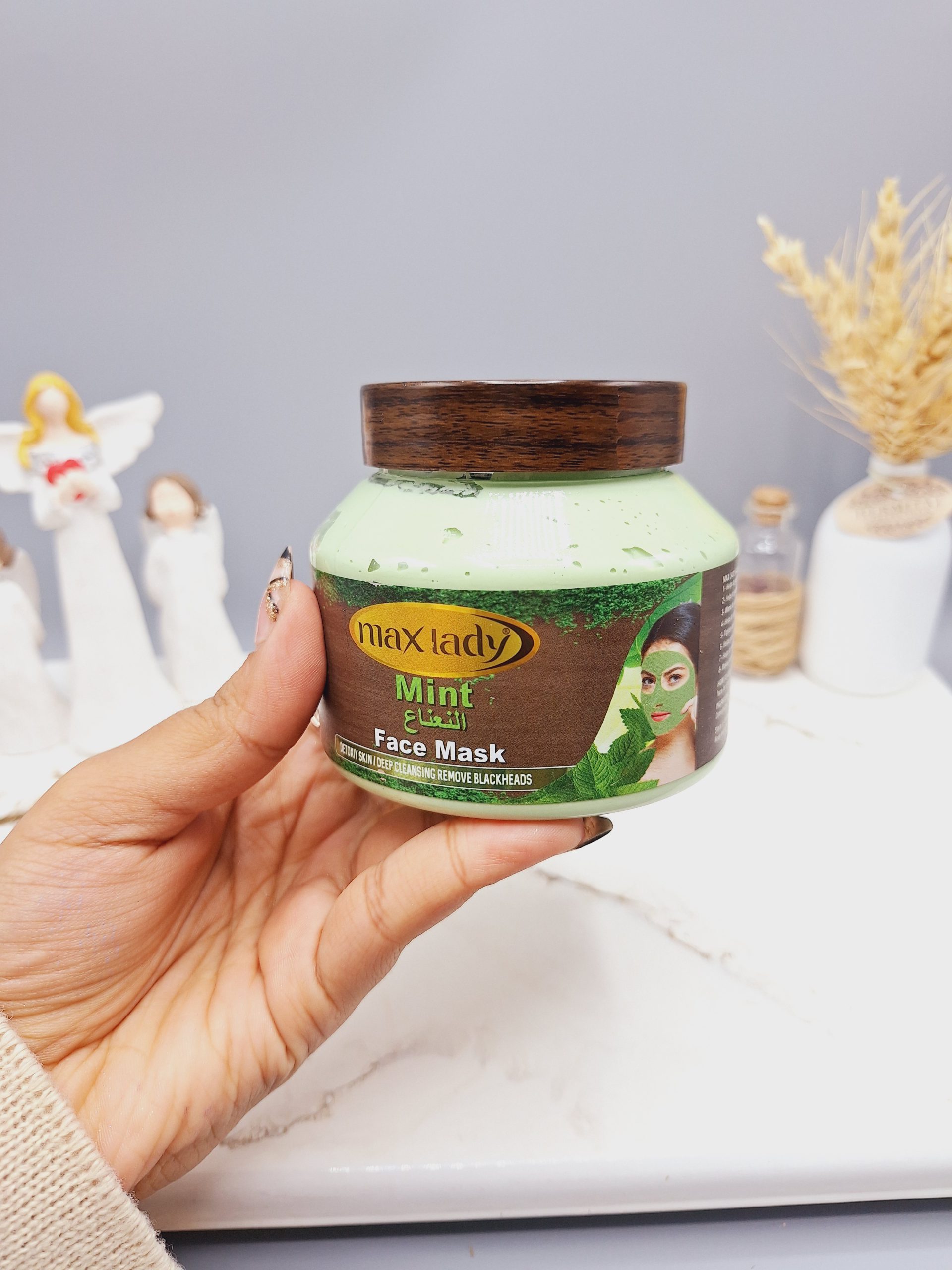 ماسک صورت نعنا مکس لیدی برای از بین بردن آلودگی و منافذ پوست کد 0535