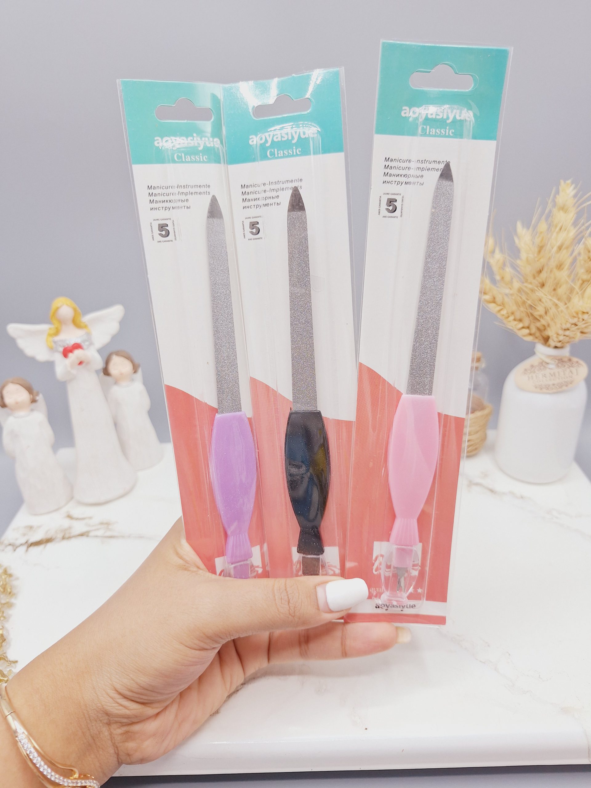 ست دو طرفه سوهان و گوشه گیر ناخن برند AOYASIYUE