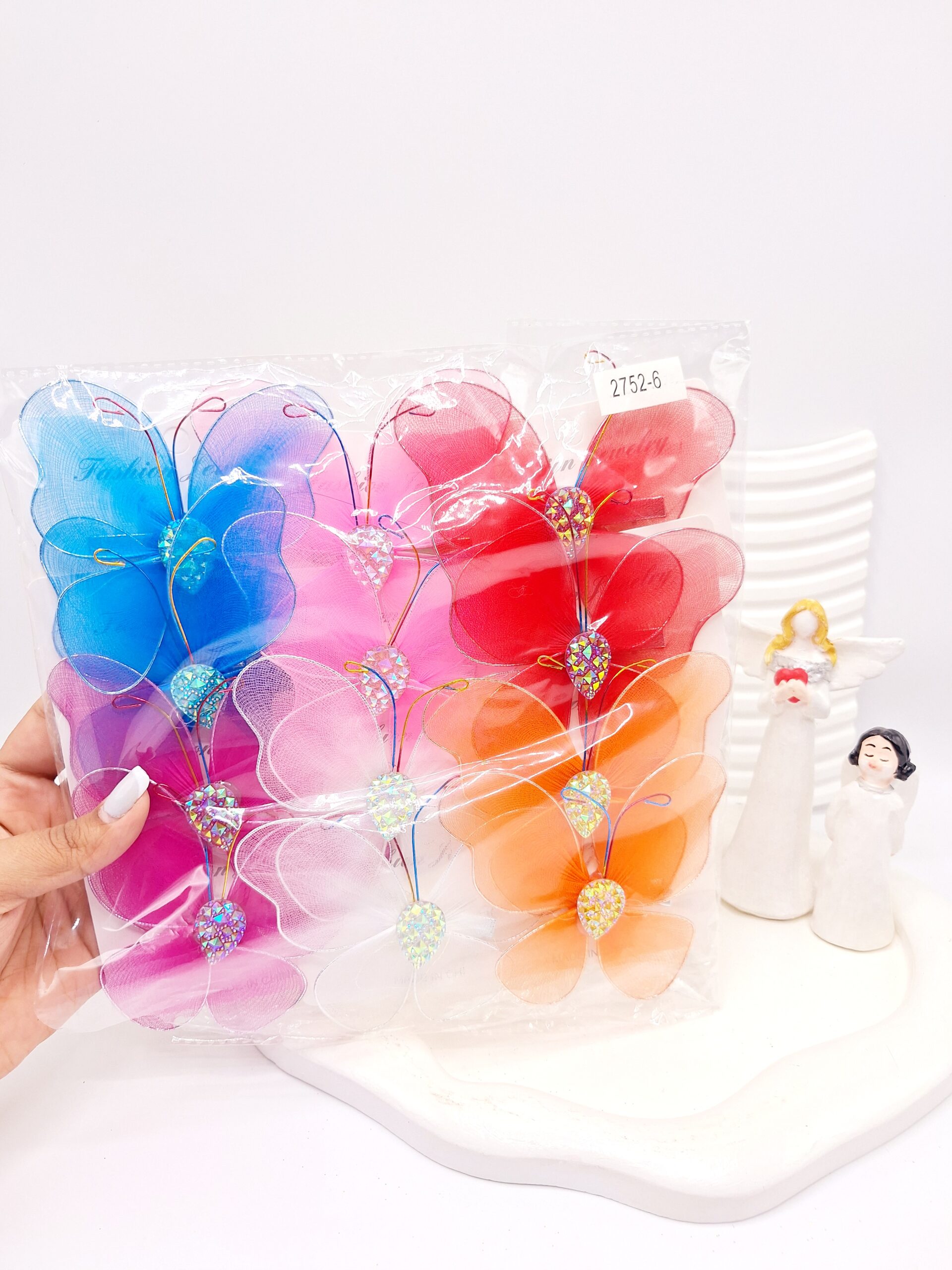 گیره مو طرح پروانه کد 2752-6