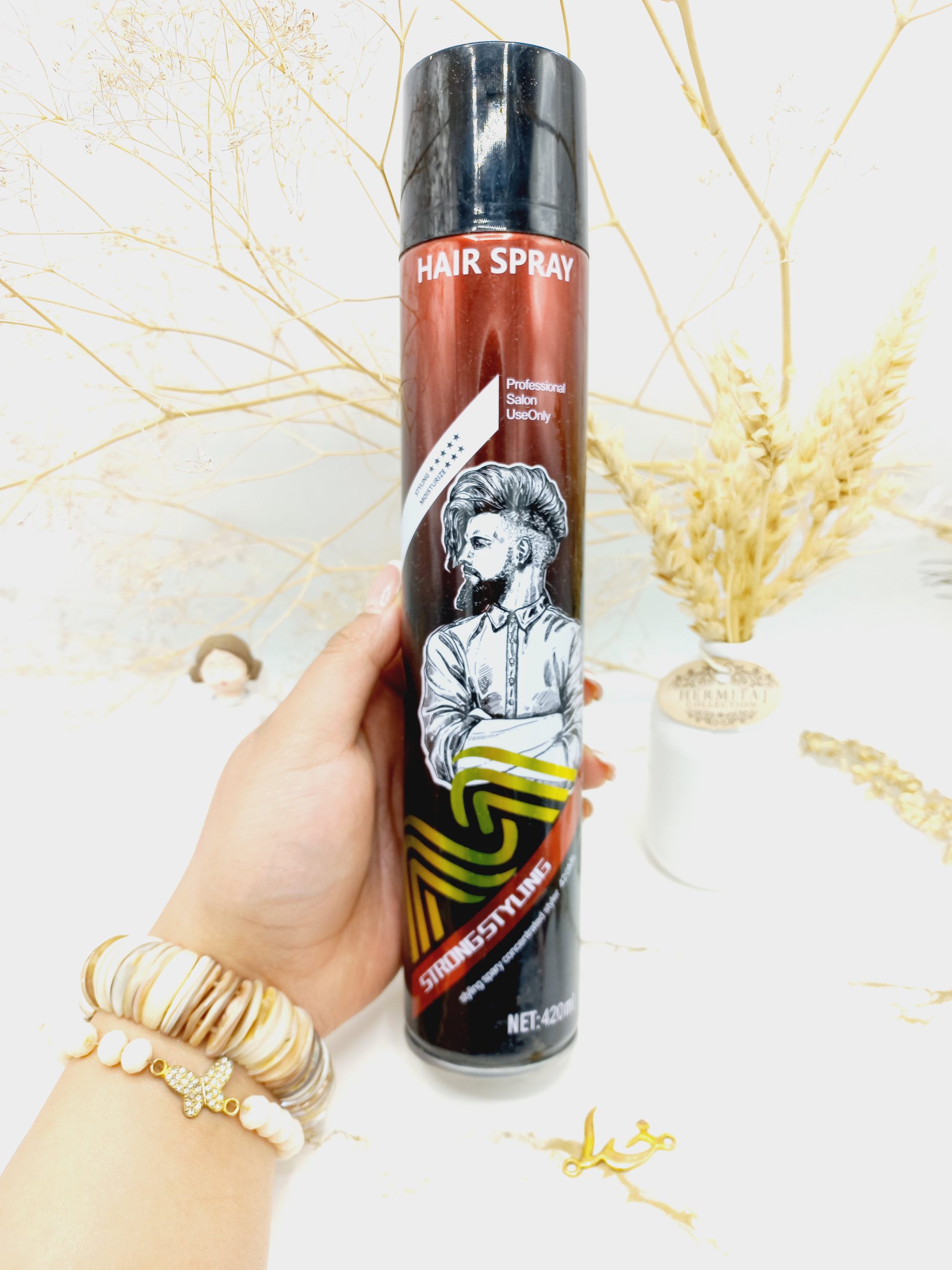 اسپری حالت دهنده سالنی فوق قوی 420 میل سایز بزرگ طرح سه