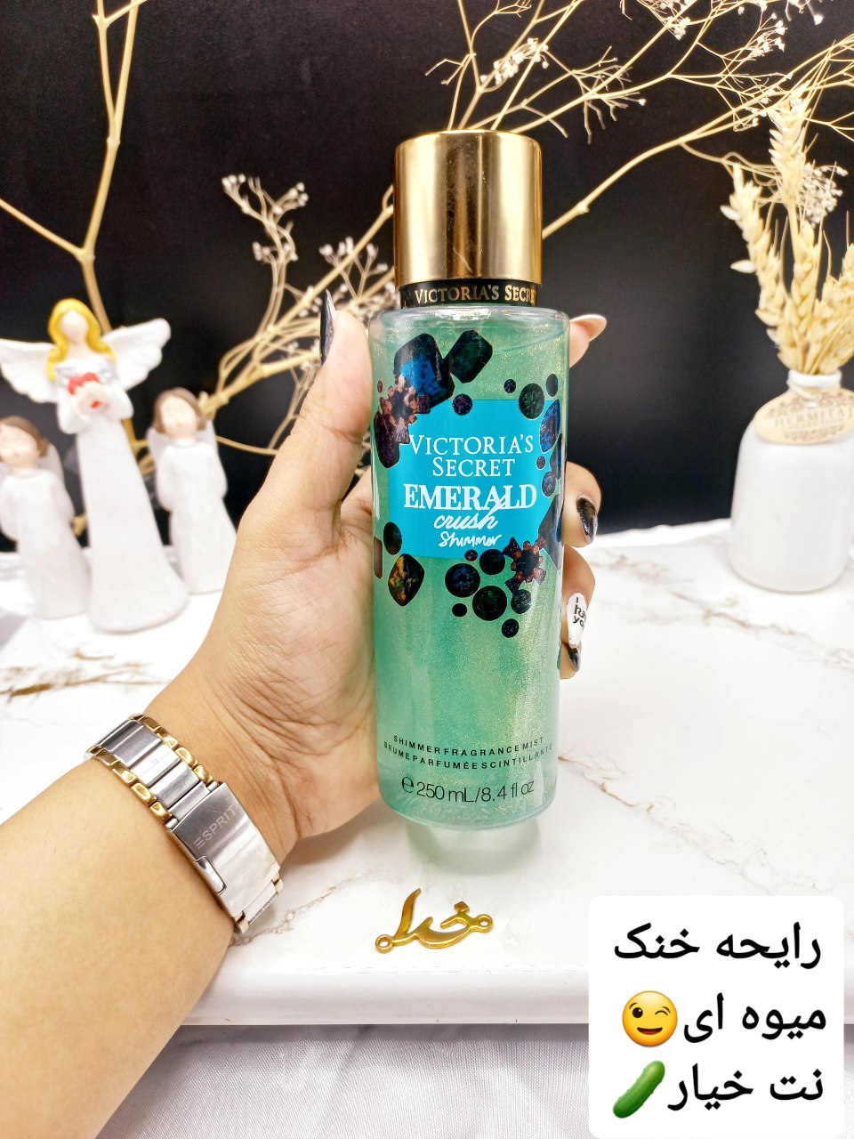 بادی اسپلش 250 ml شاین دار ویکتوریا سکرت مدل EMERALD اورجینال