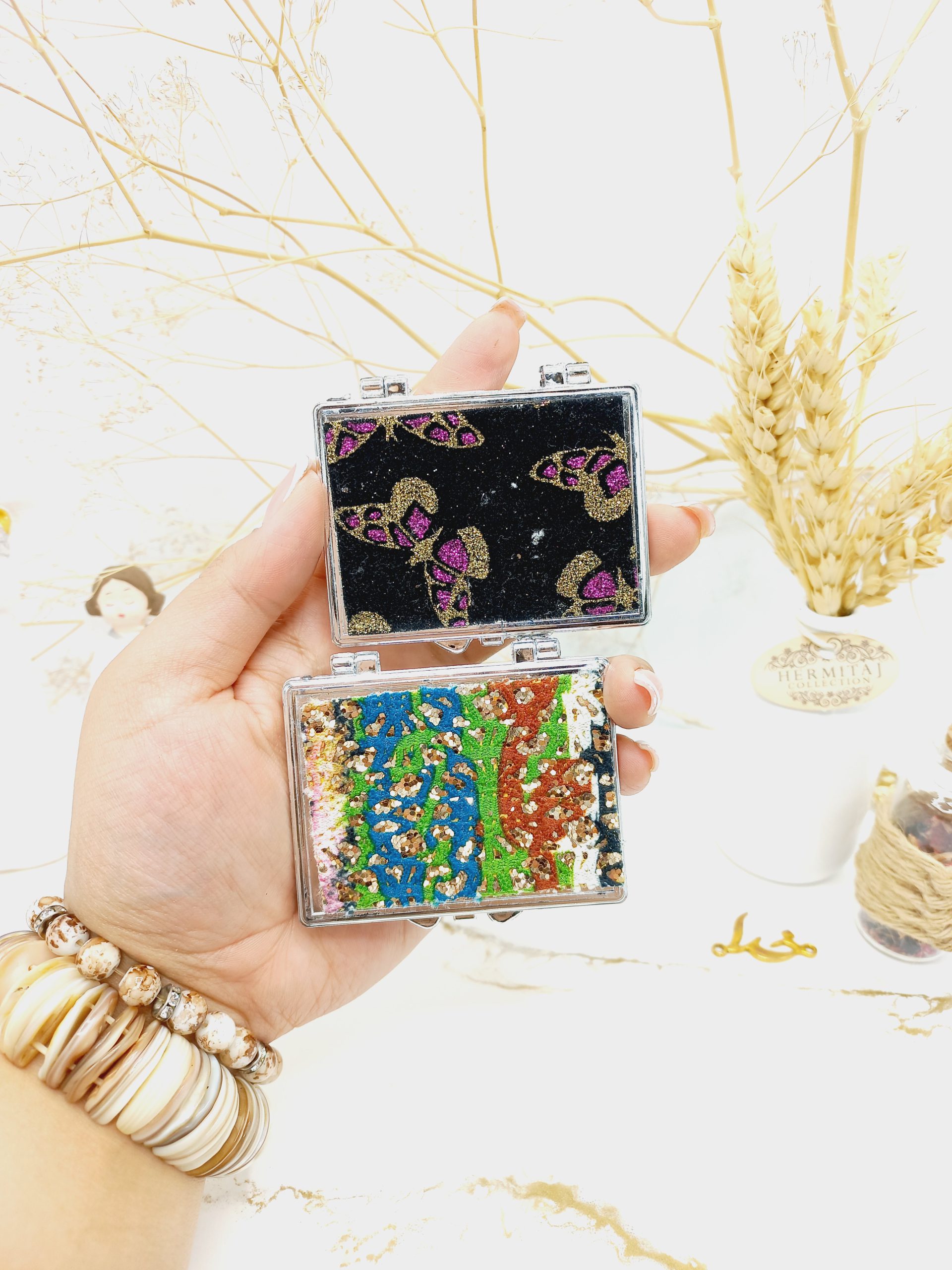 آینه فانتزی طرح مستطیل