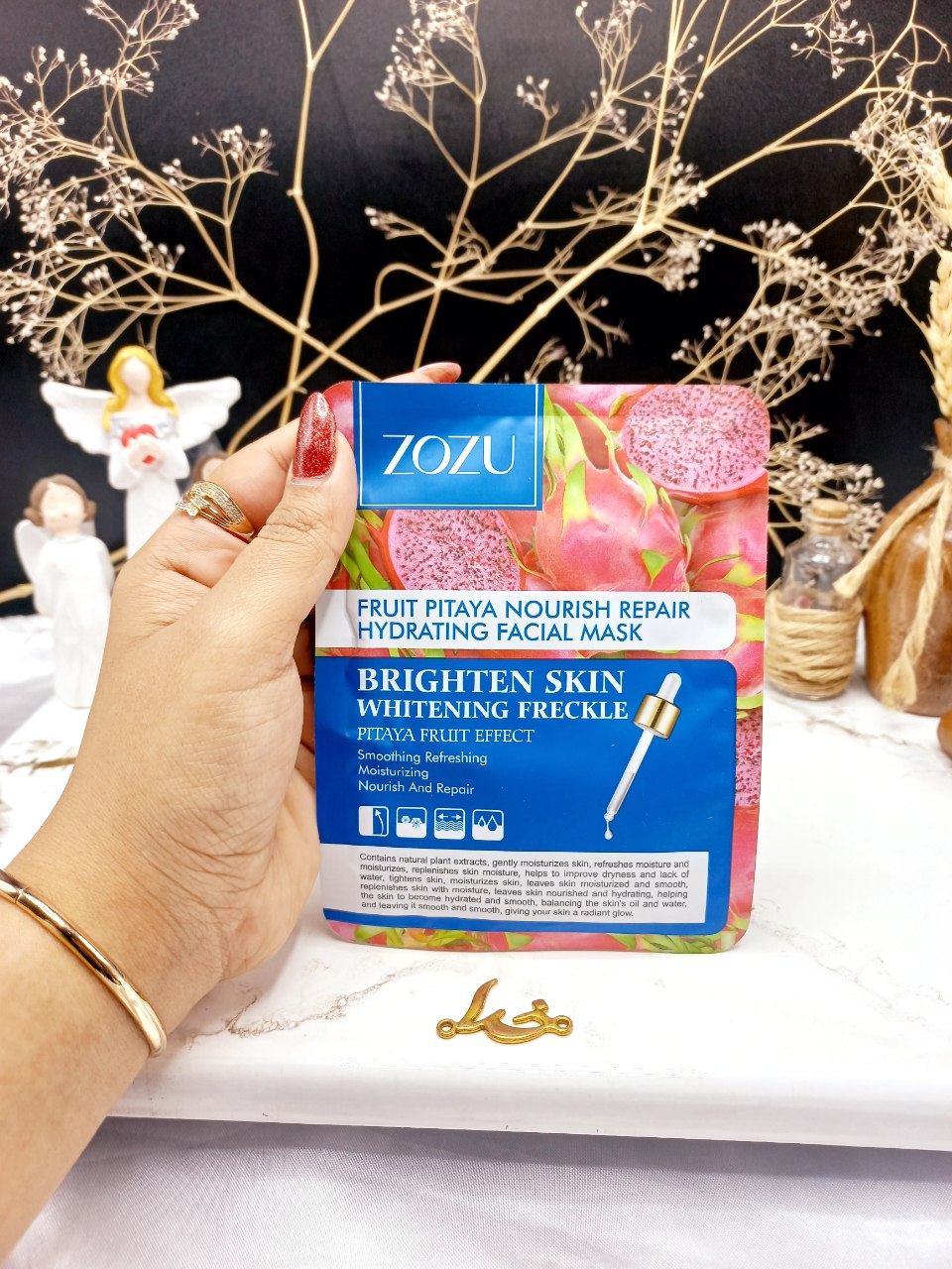 ماسک ورقه ای ضد کک و مک پیتایا برند زوزو ZOZU کد 18333