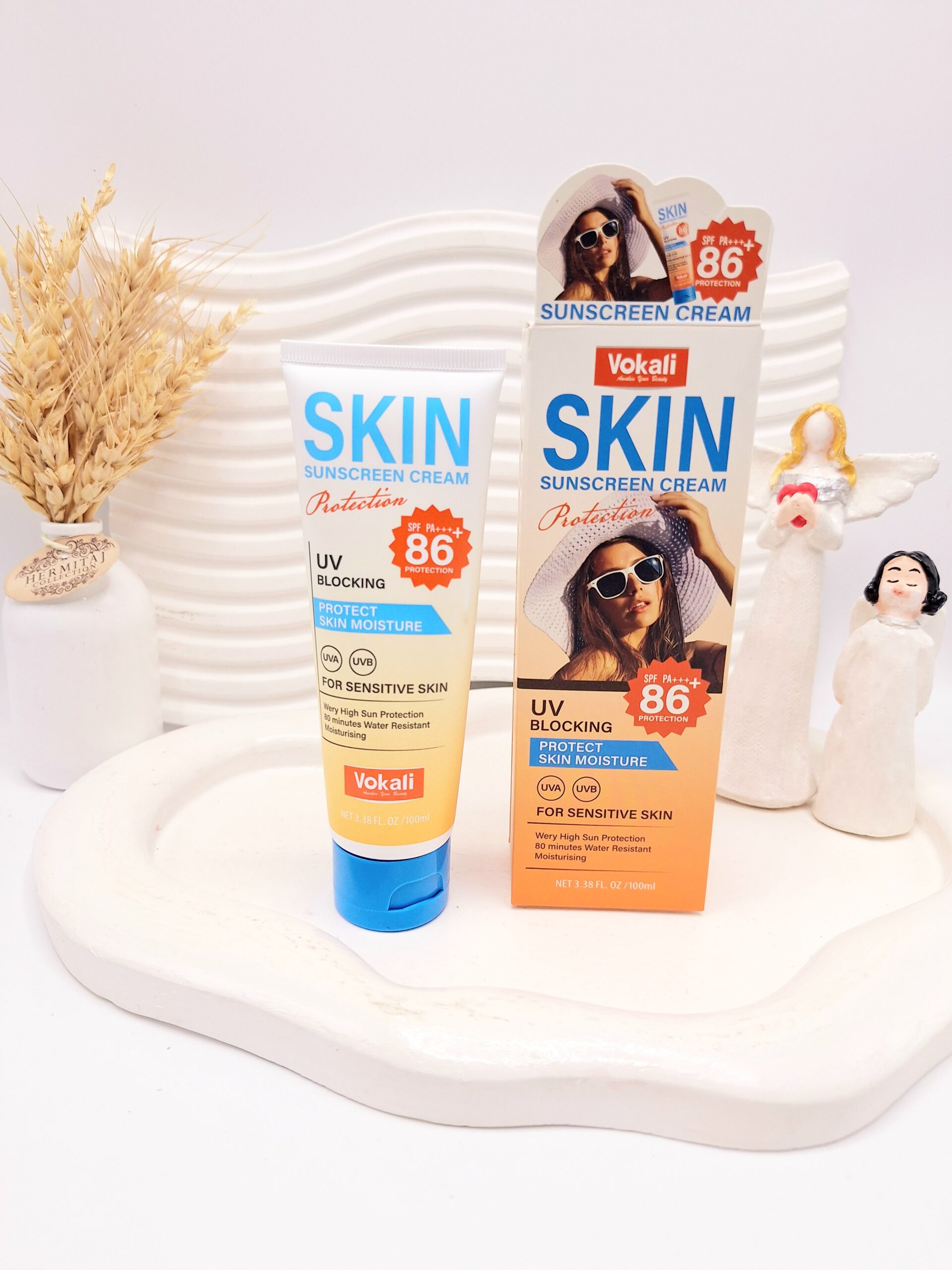 کرم ضد آفتاب صورت و بدن Spf86 Vokali کد CX7712