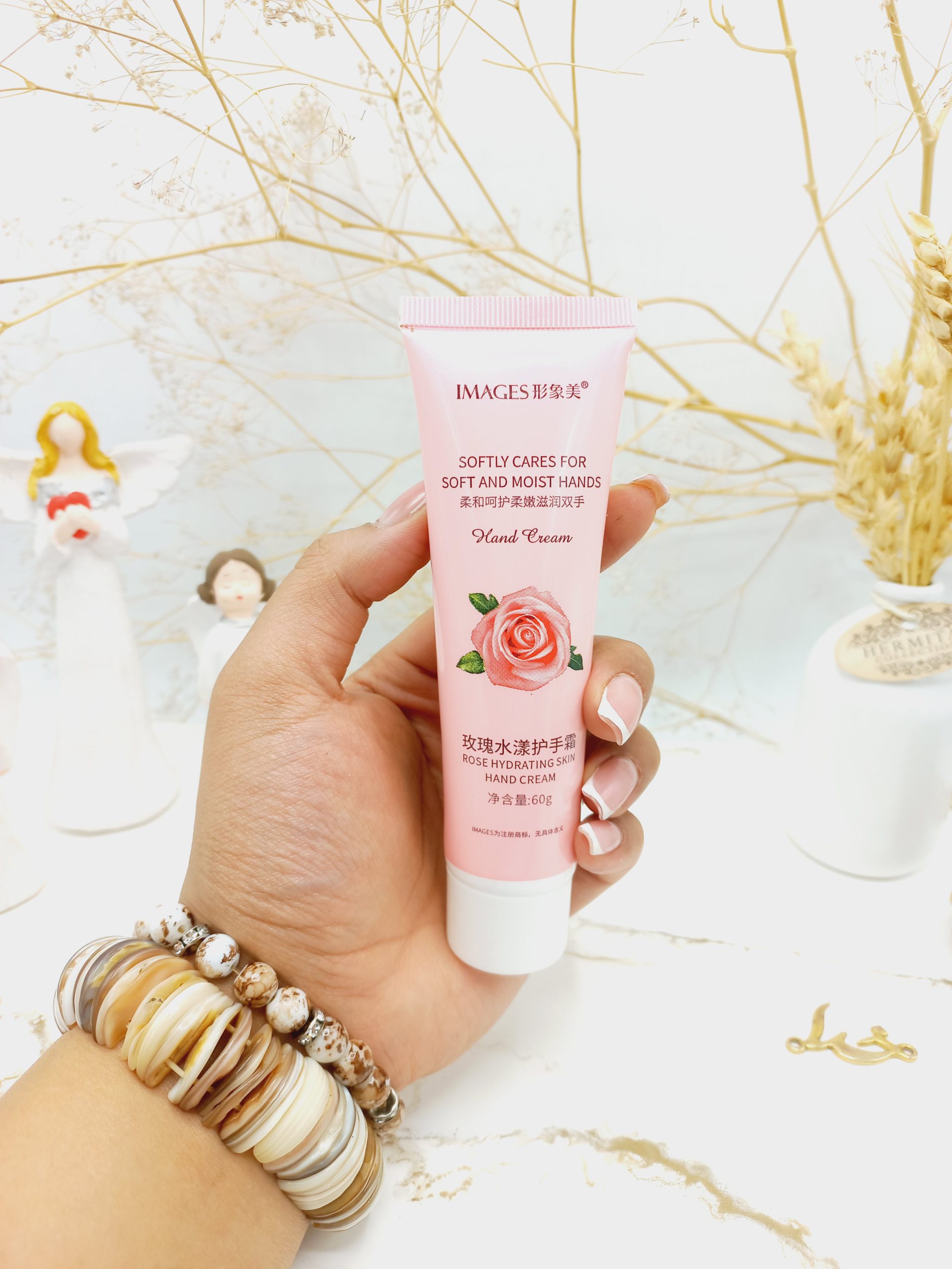 کرم دست تیوپی مرطوب کننده و آبرسان گل رز ایمیجز IMAGES کد 04920