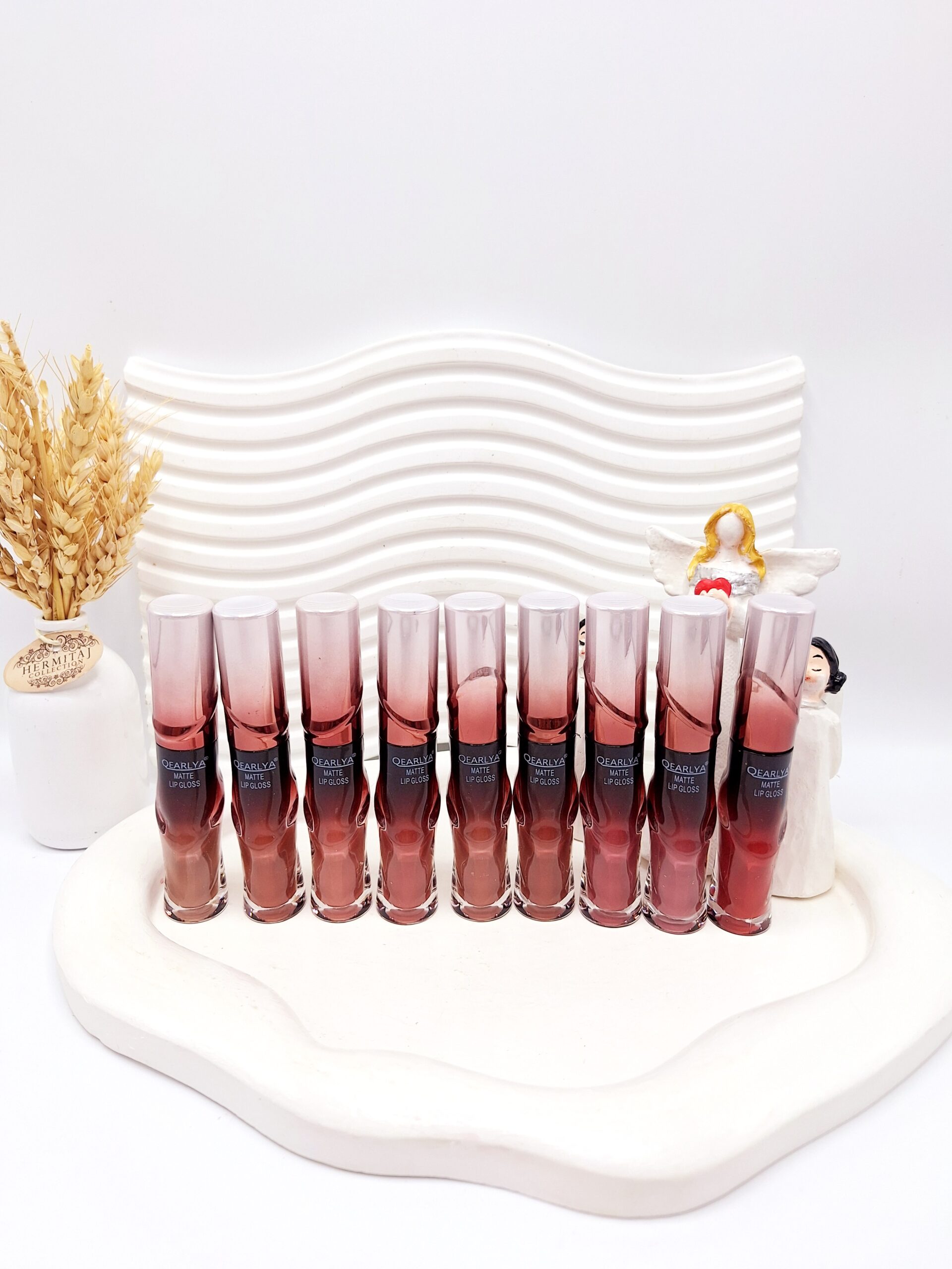 پک رژ مایع 9 تایی جذاب و خوش رنگ برند QEARLYA کد 7198