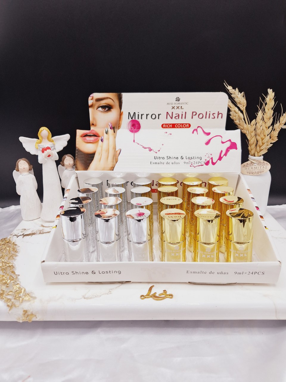 لاک ناخن آینه ای نایلی پولیش کد 1220