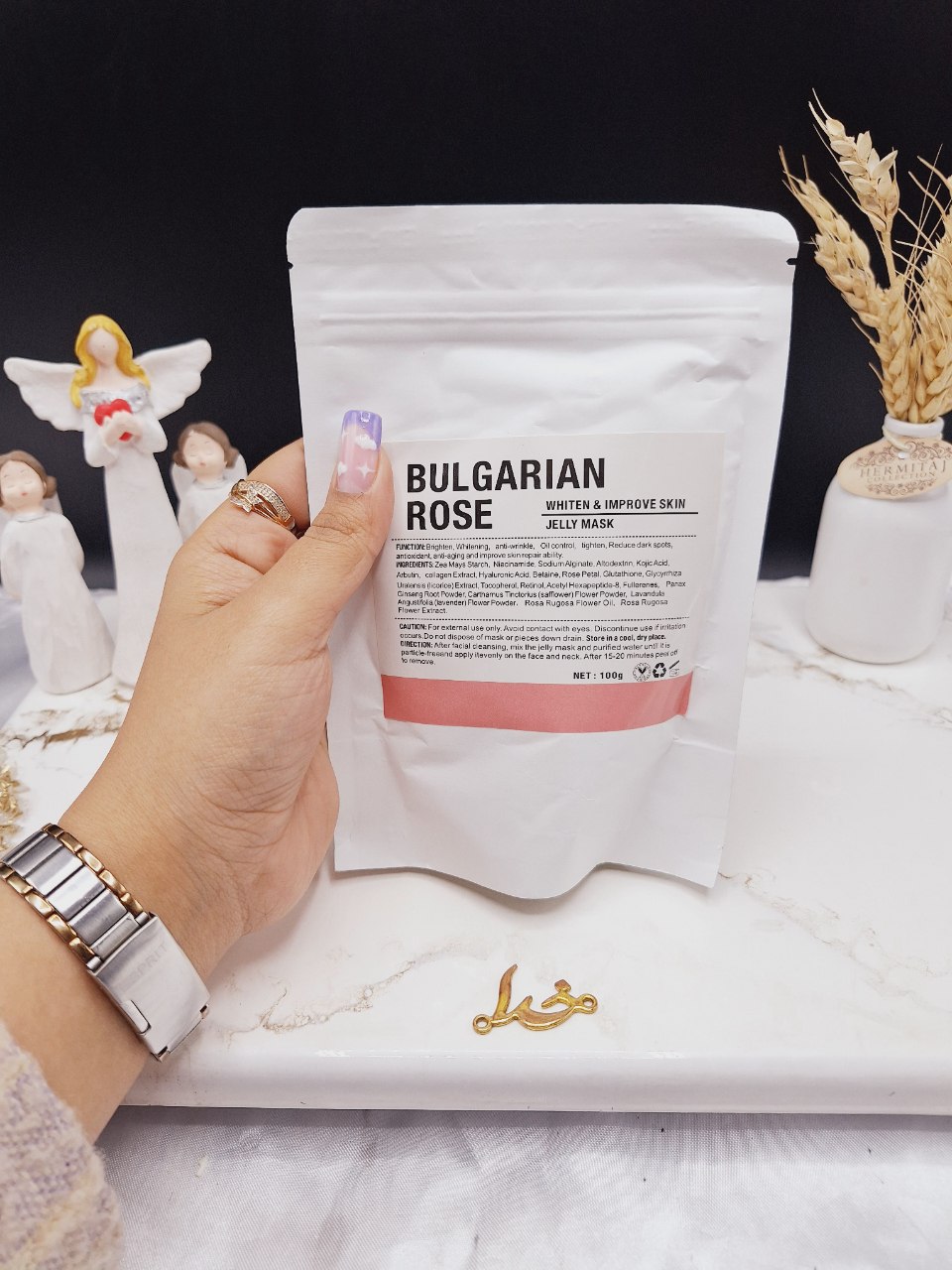 ماسک ژله ای 100g رز بلغاری BULGARIAN ROSE ساخت چین