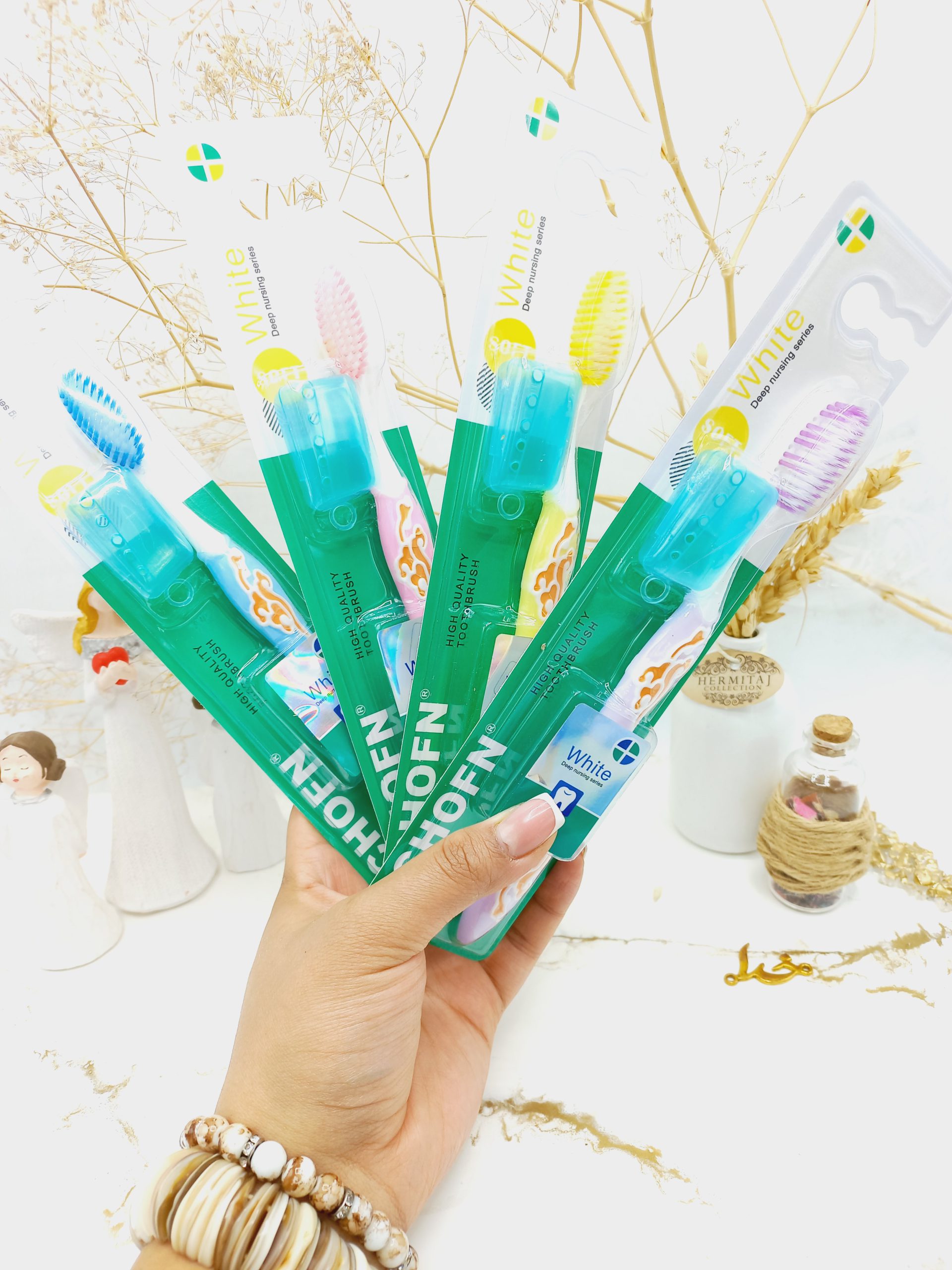 مسواک باکیفیت و تمیزکننده عمیق چوفن وایت CHOFN کد 791