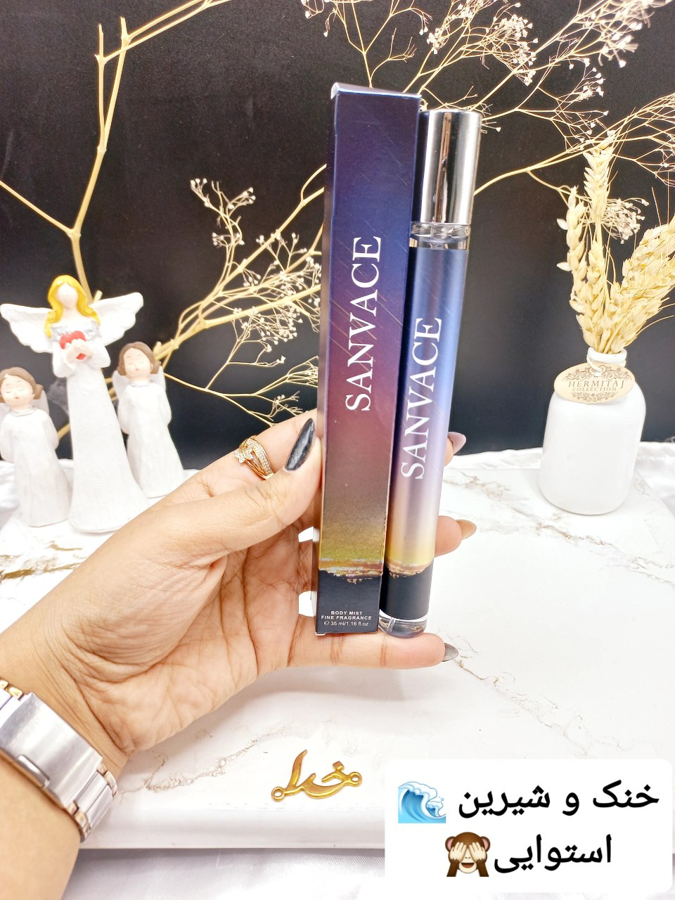 ادکلن مردانه SANVACE 35 ml استوانه ای کد 1370