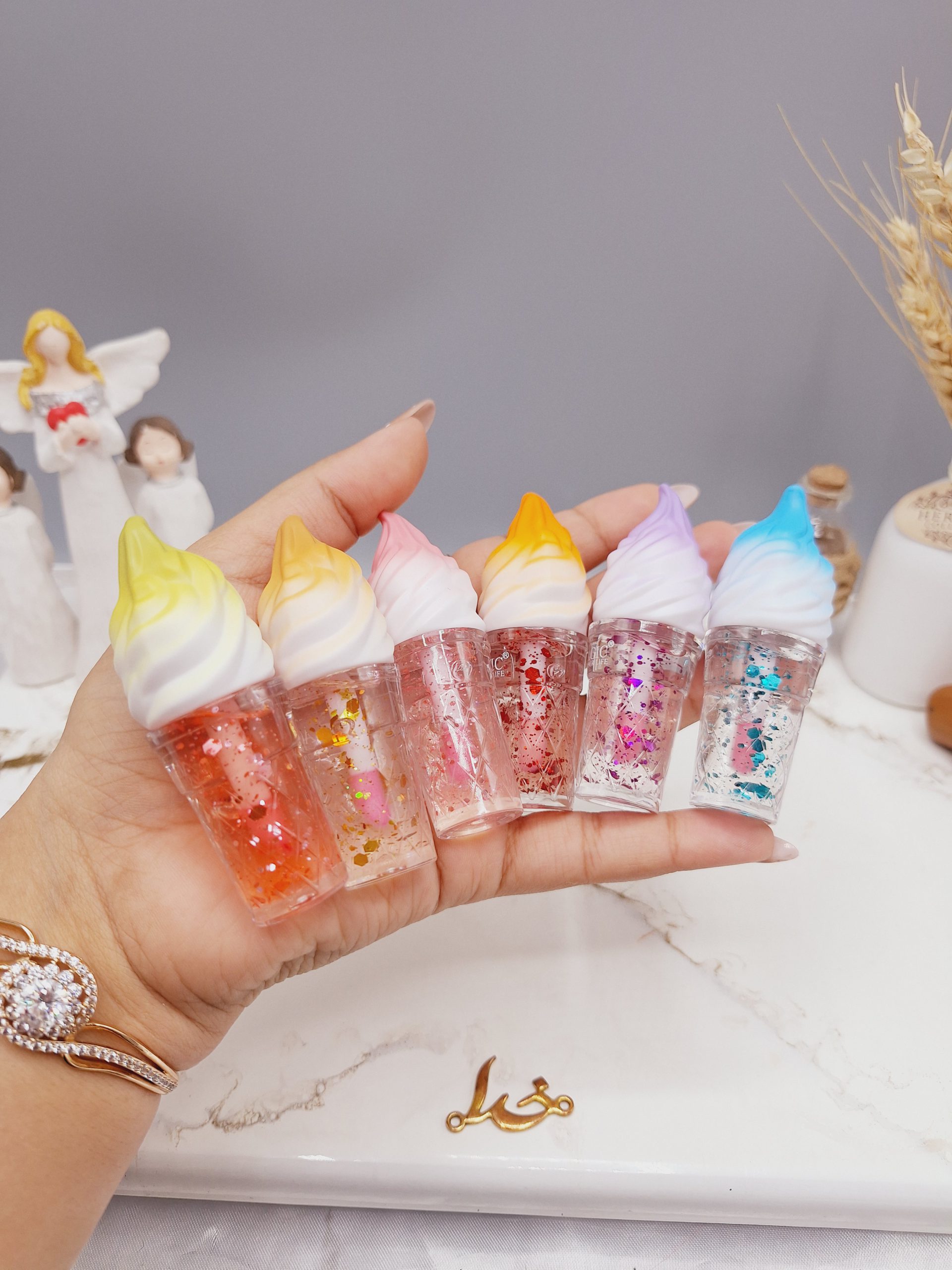 لیپ گلاس طرح بستنی قیفی مجیک MAGIC کد LC 1250