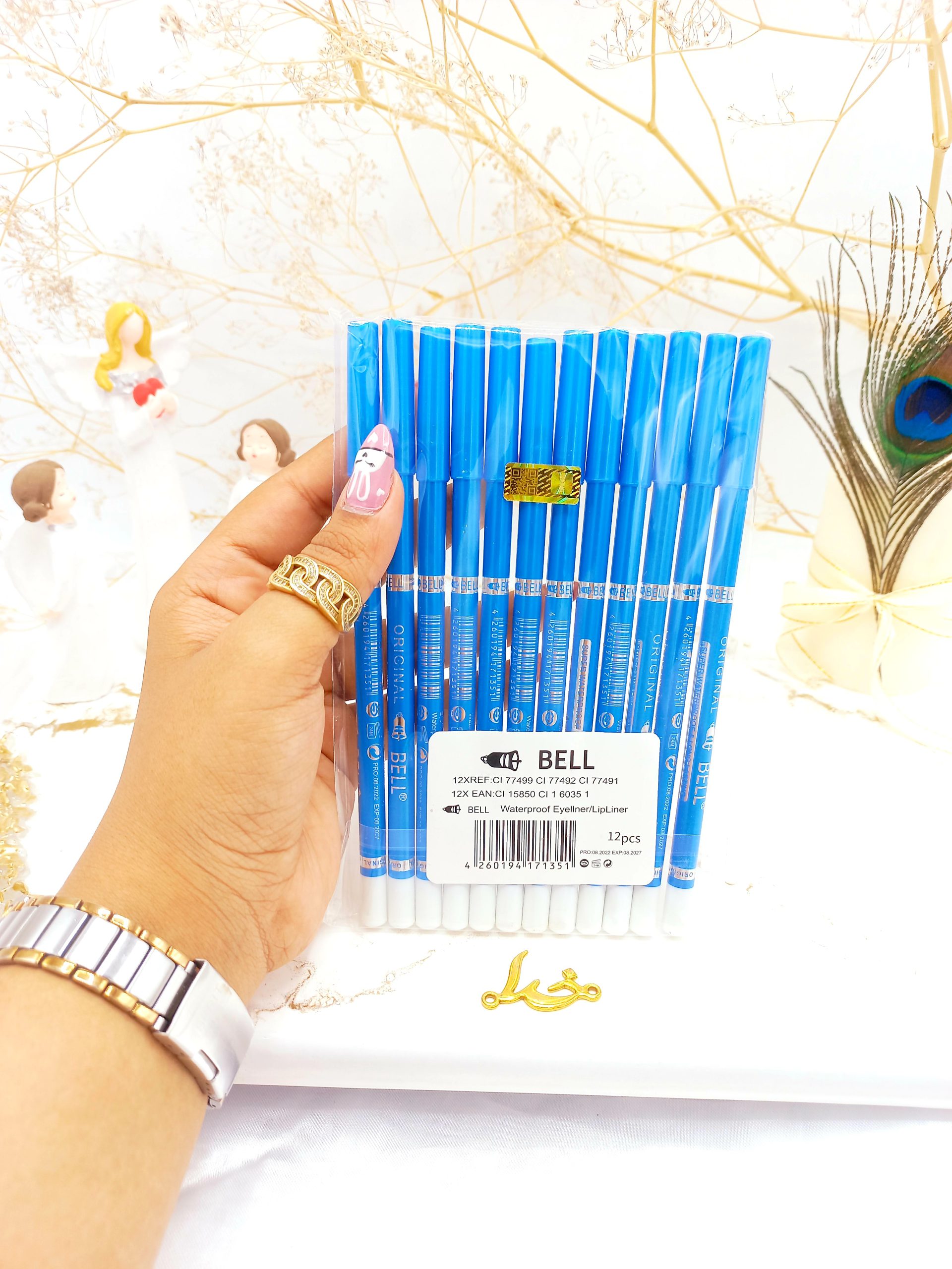 مداد چشم سفید شمعی بل BELL اورجینال اماراتی | پخش عمده