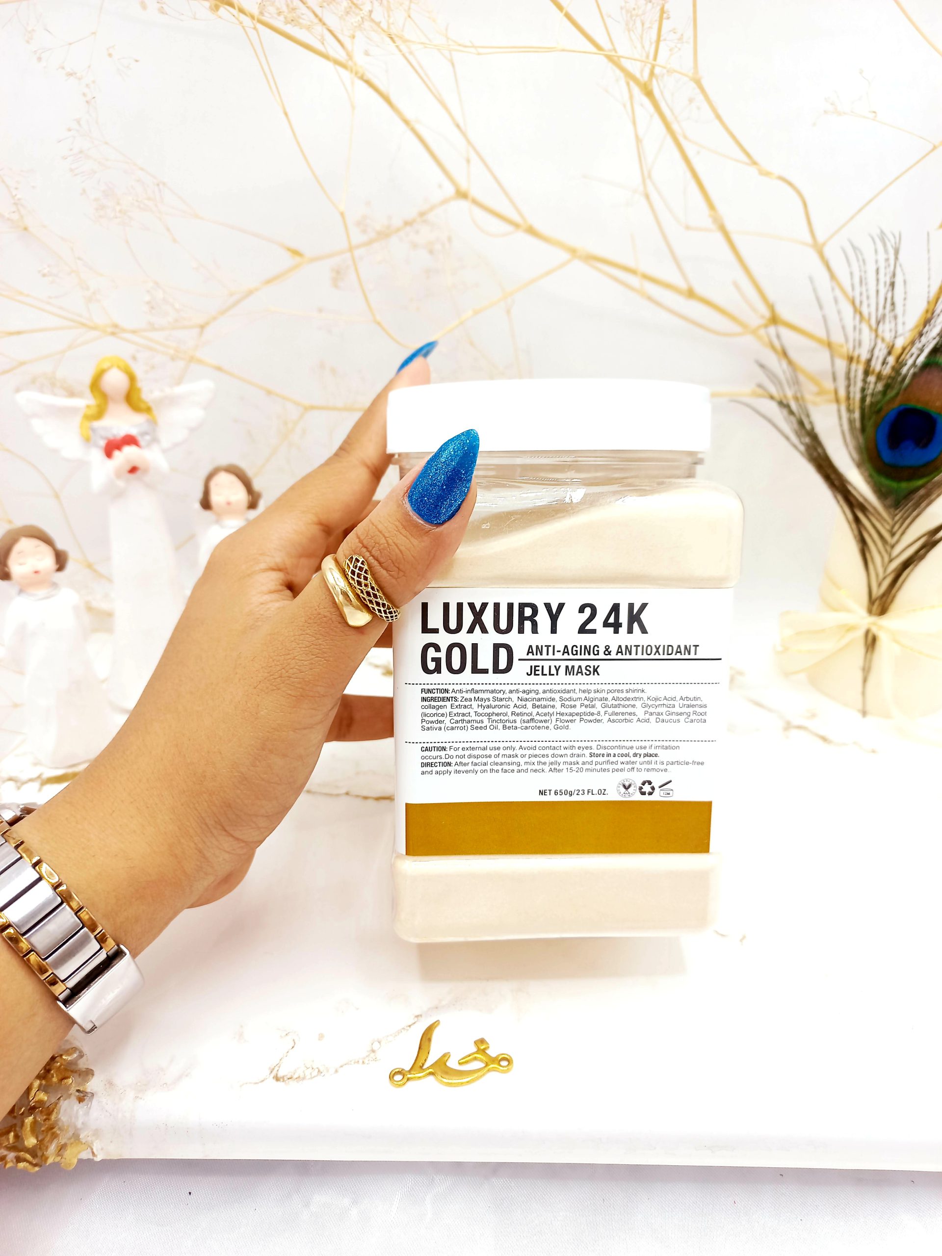 ماسک هیدروژلی طلا 650 گرمی LUXURY 24K GOLD ساخت چین