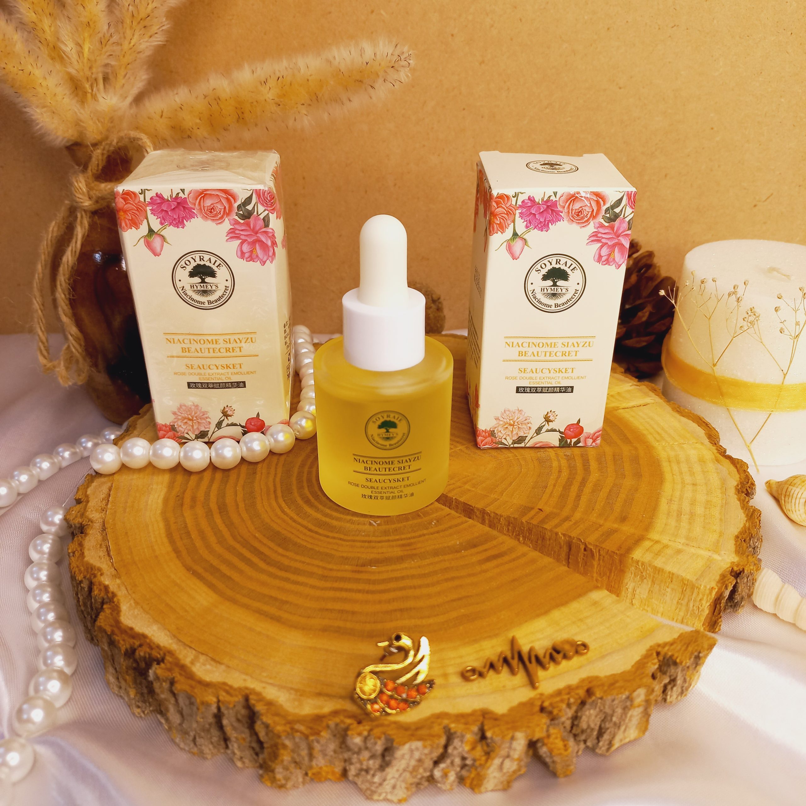 سرم مراقبتی صورت دوگانه گل رز SOYRAIE