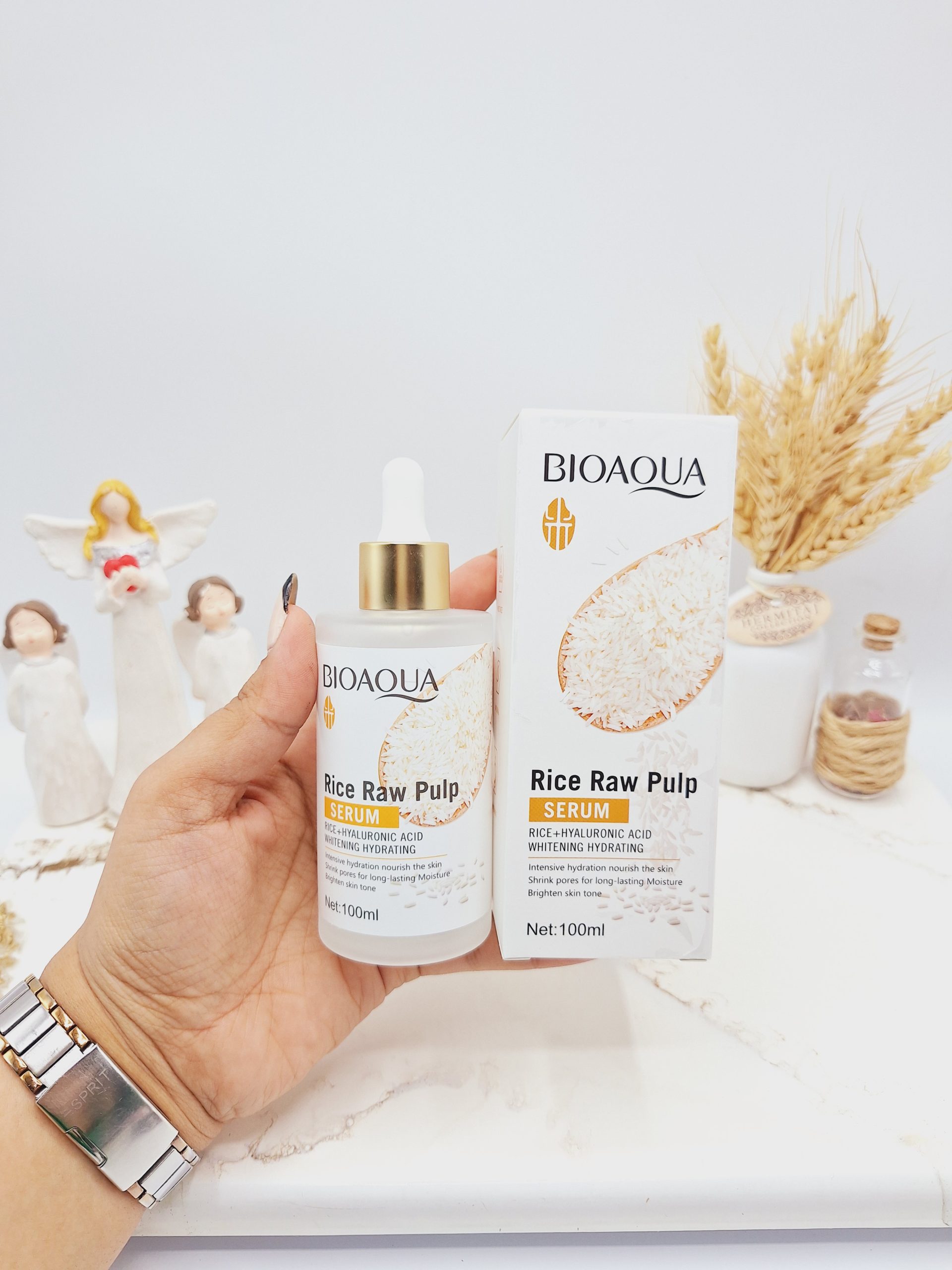 سرم روشن کننده و درمان منافذ باز برنج بیوآکوا  حجم 100 میل کد BQ11428