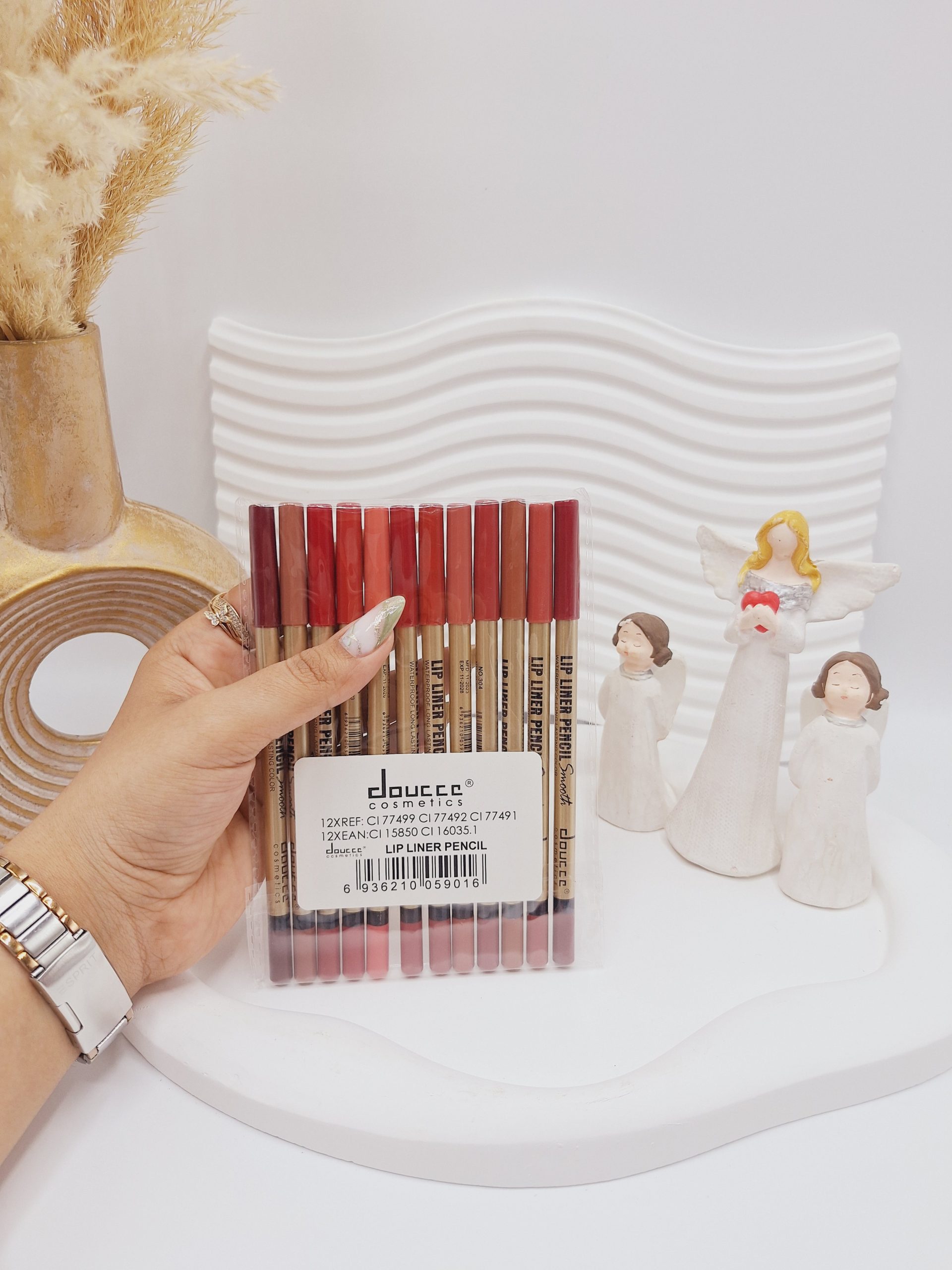 پک 12 تایی خط لب برند دوسه کد 9016