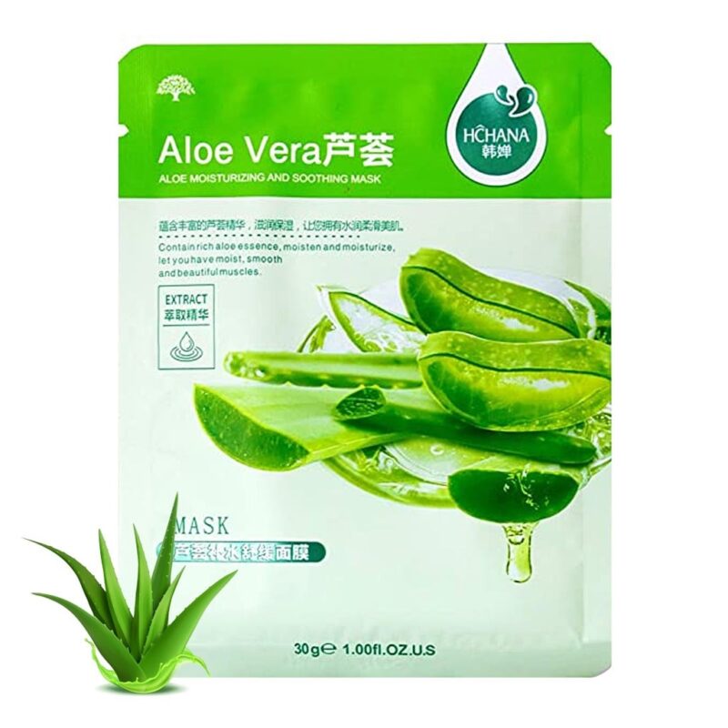 ماسک ورقه ای آلوئه ورا هچانا HCHANA | پخش عمده
