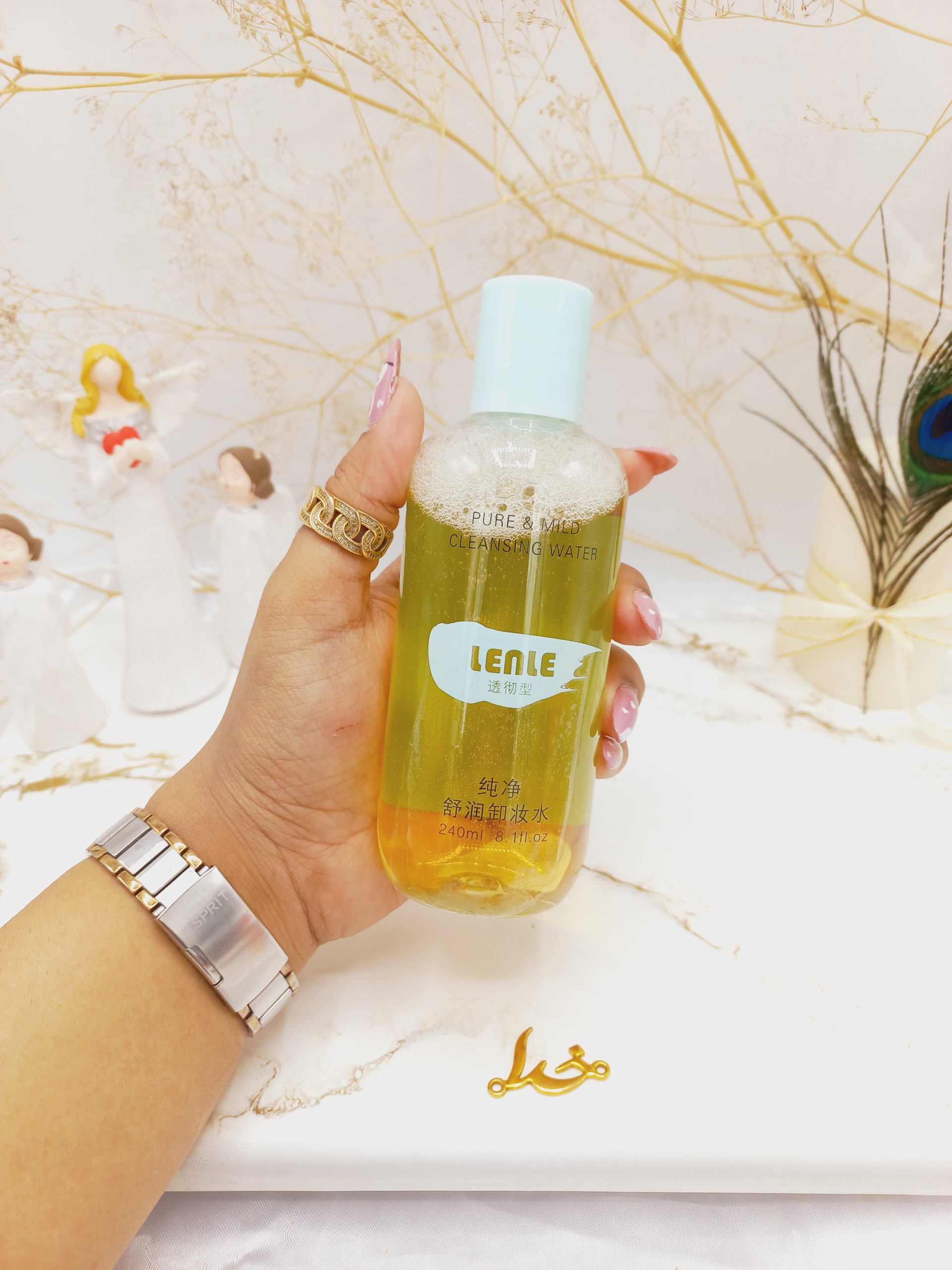 میسلار واتر پاک کننده آرایش صورت LENLE کد 4800