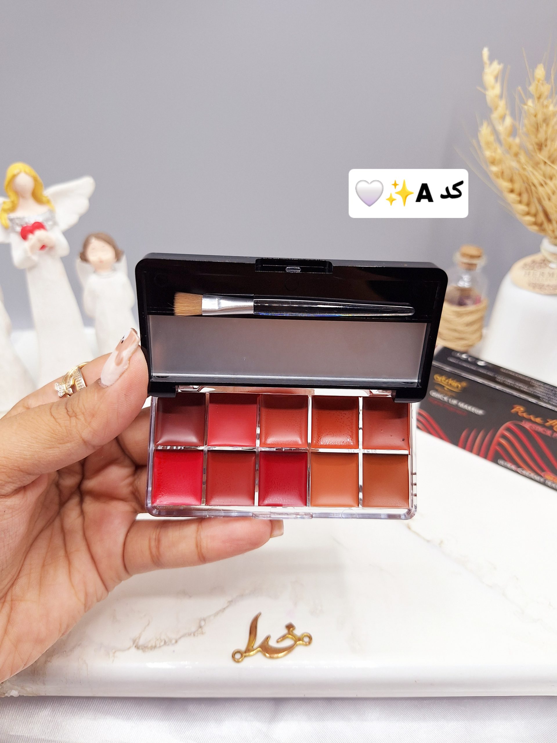 پالت رژ جامد 10 تایی برند آرت اسکین کد AS972169