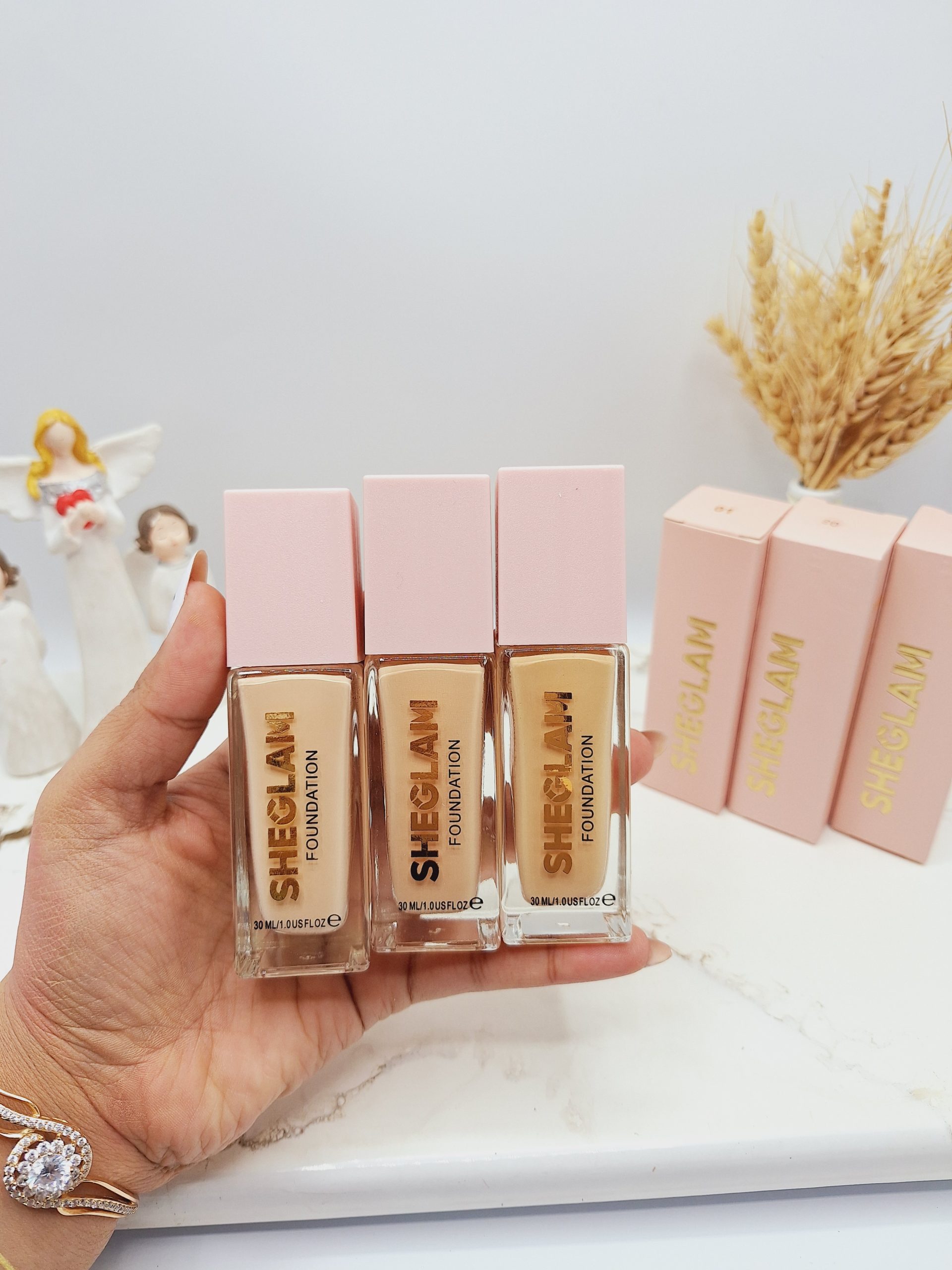 کرم پودر شیشه ای شیگلم با پوشش بالا کد 2848