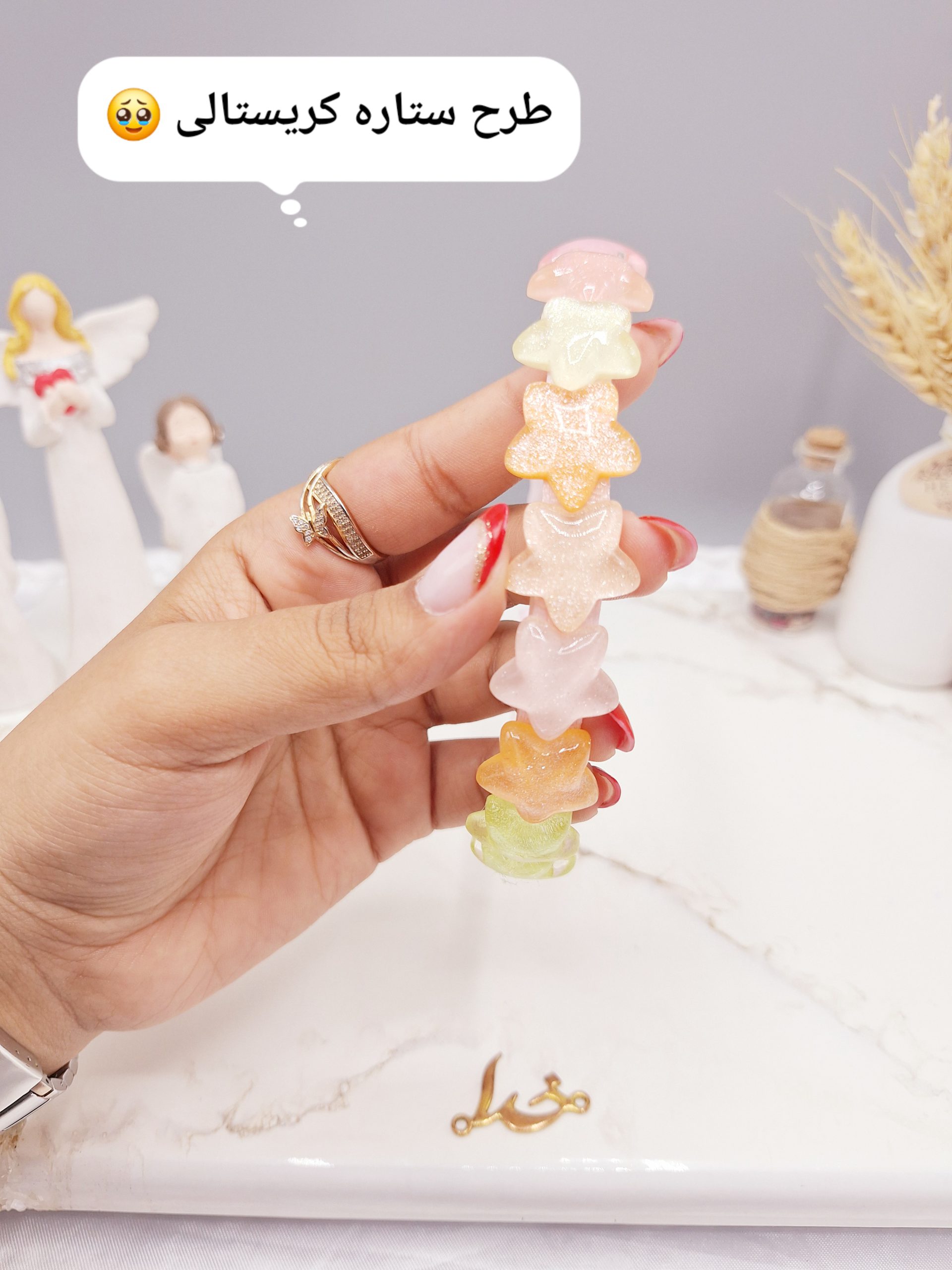 تل دخترانه طرح ستاره کریستالی