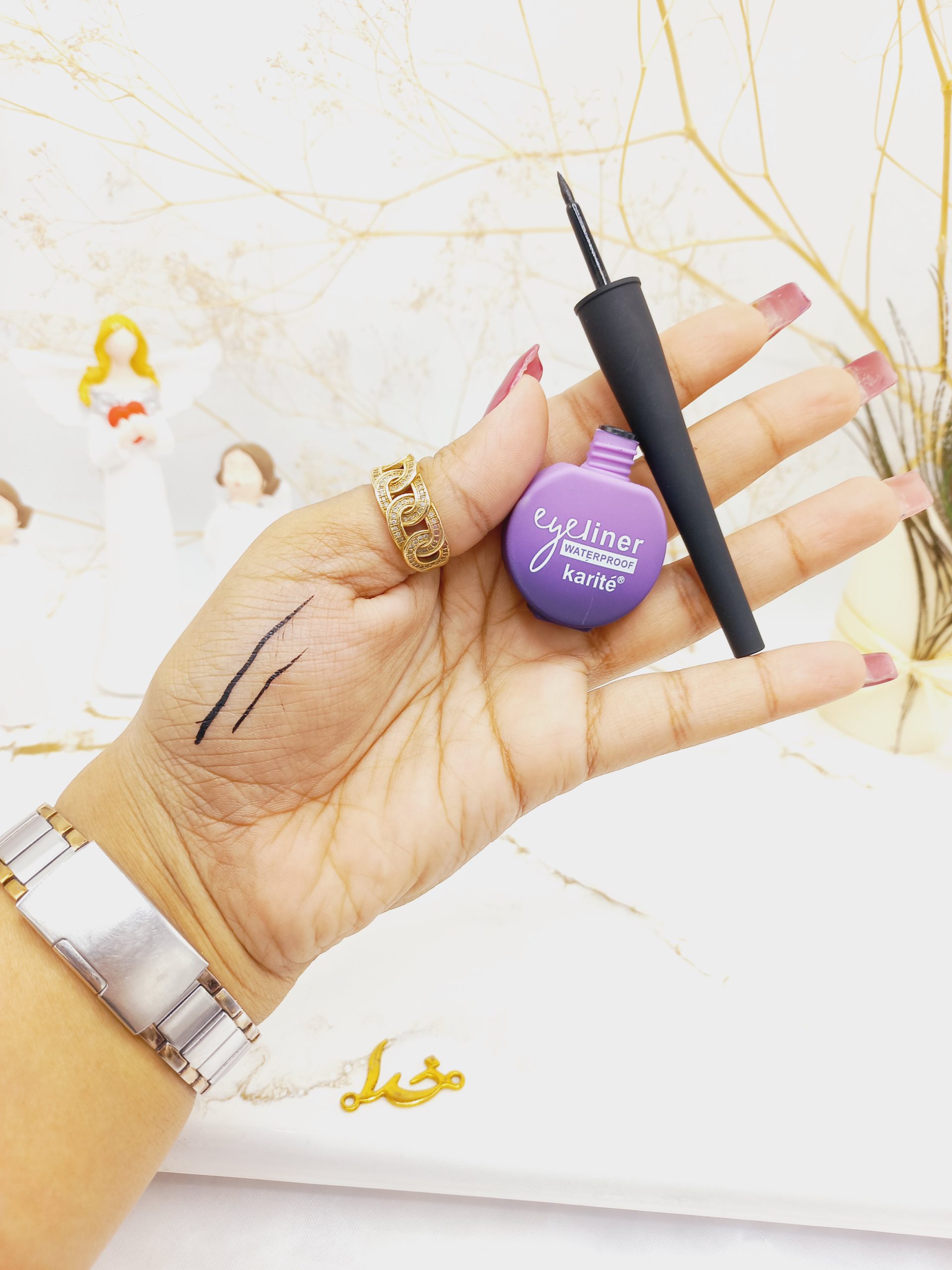 خط چشم ضد آب ماژیکی 24 ساعته کاریته karite کد 57875