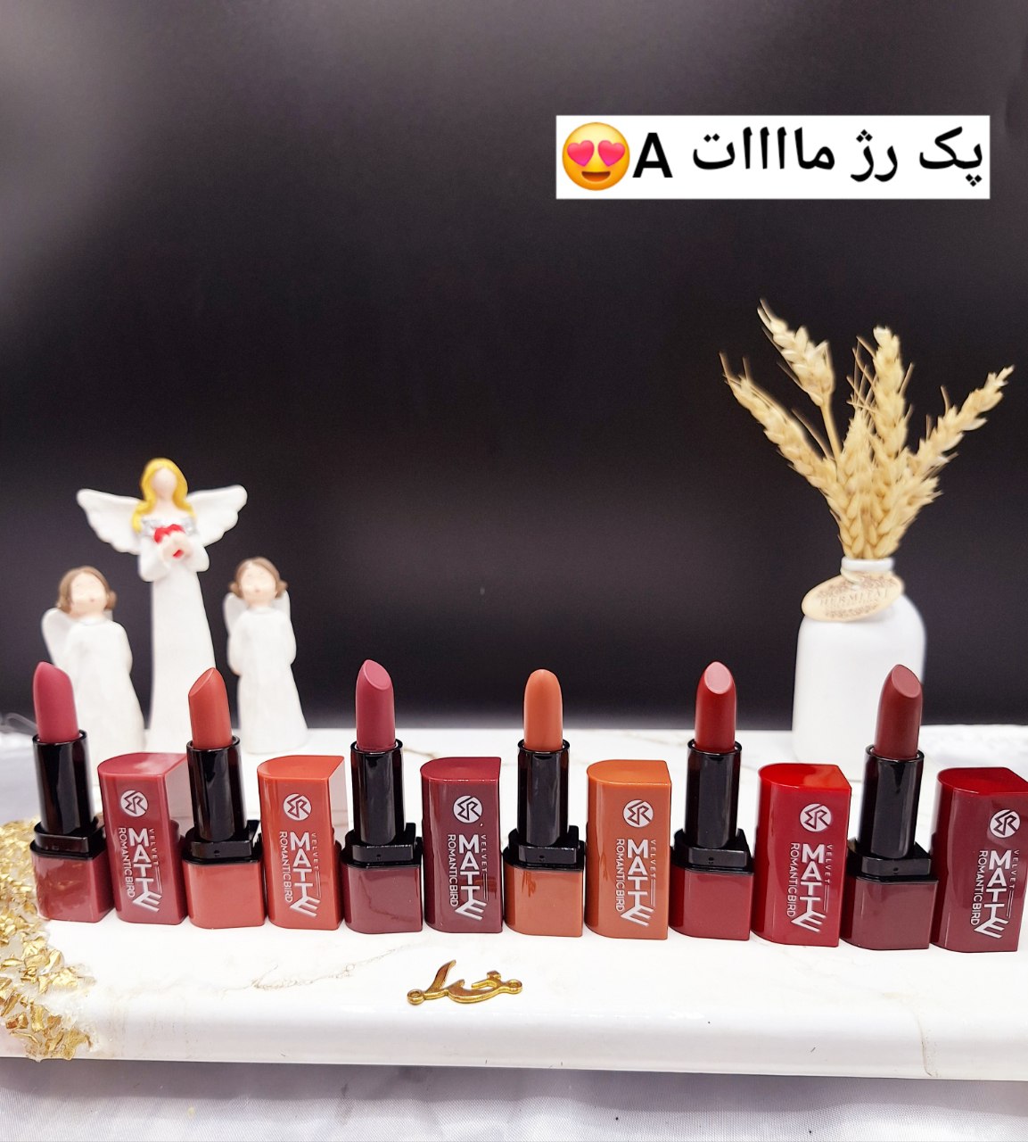 پک 6 تایی رژ جامد برند ROMANCE BIRD کد R4654Y