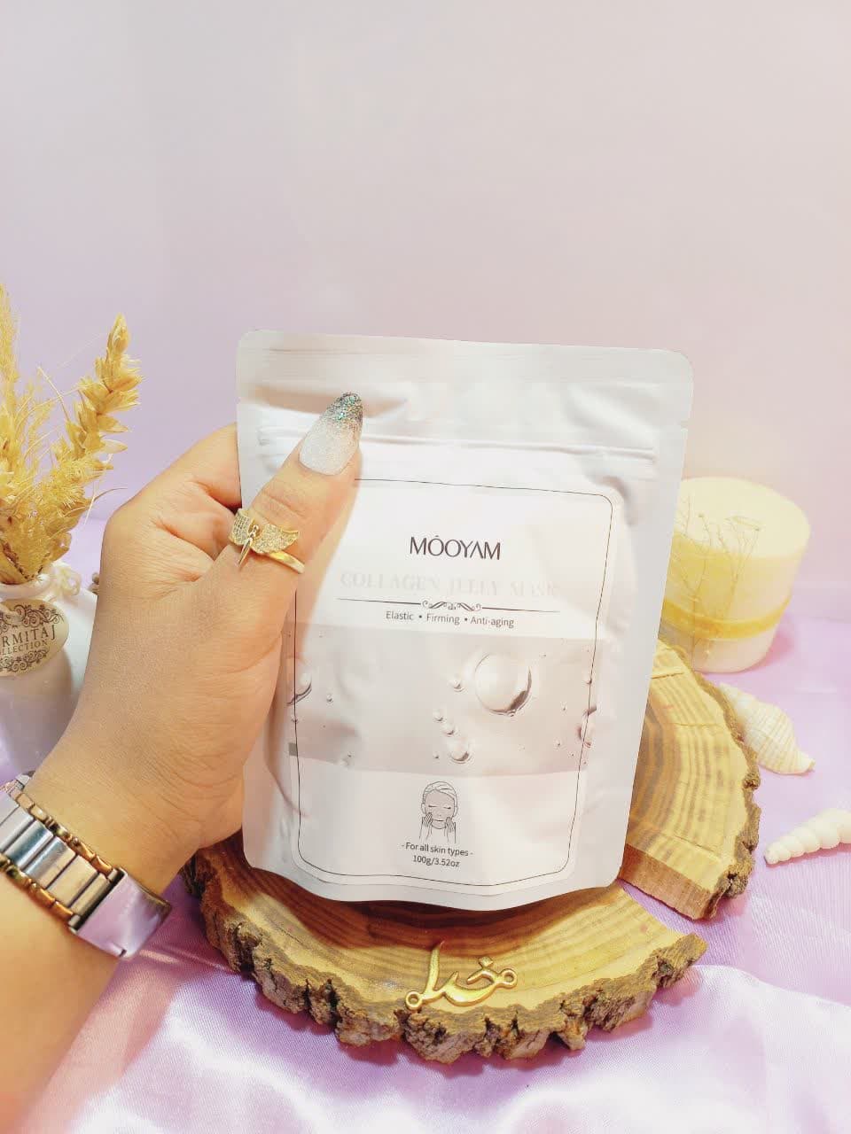 ماسک پودری 100 گرمی جوانسازی مویام MOOYAM با عصاره کلاژن COLLAGEN ساخت چین
