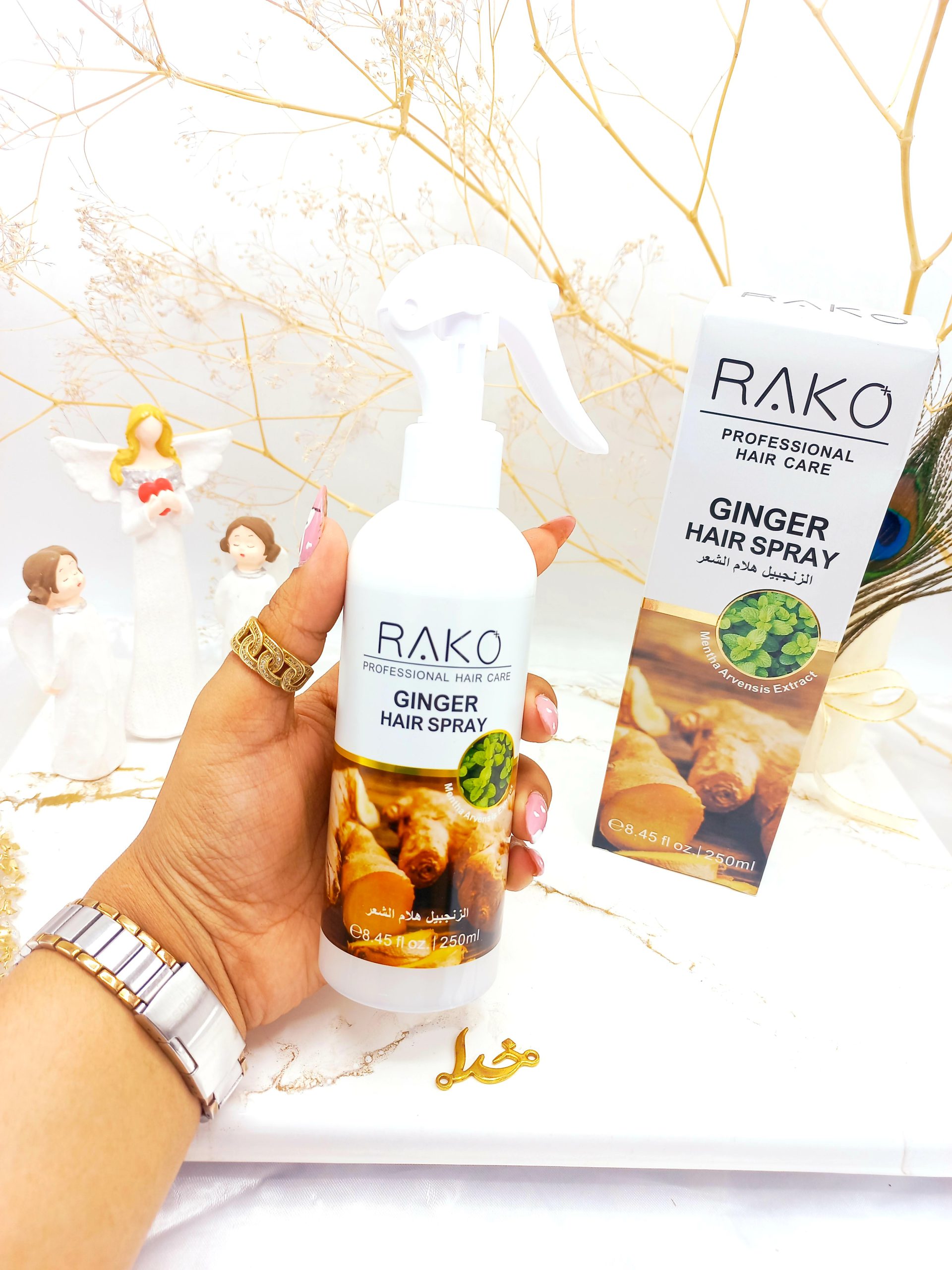 اسپری دو فاز مدل جنسینگ و نعنا حجم 250 میل برند راکو RAKO اصلی کد RK1088