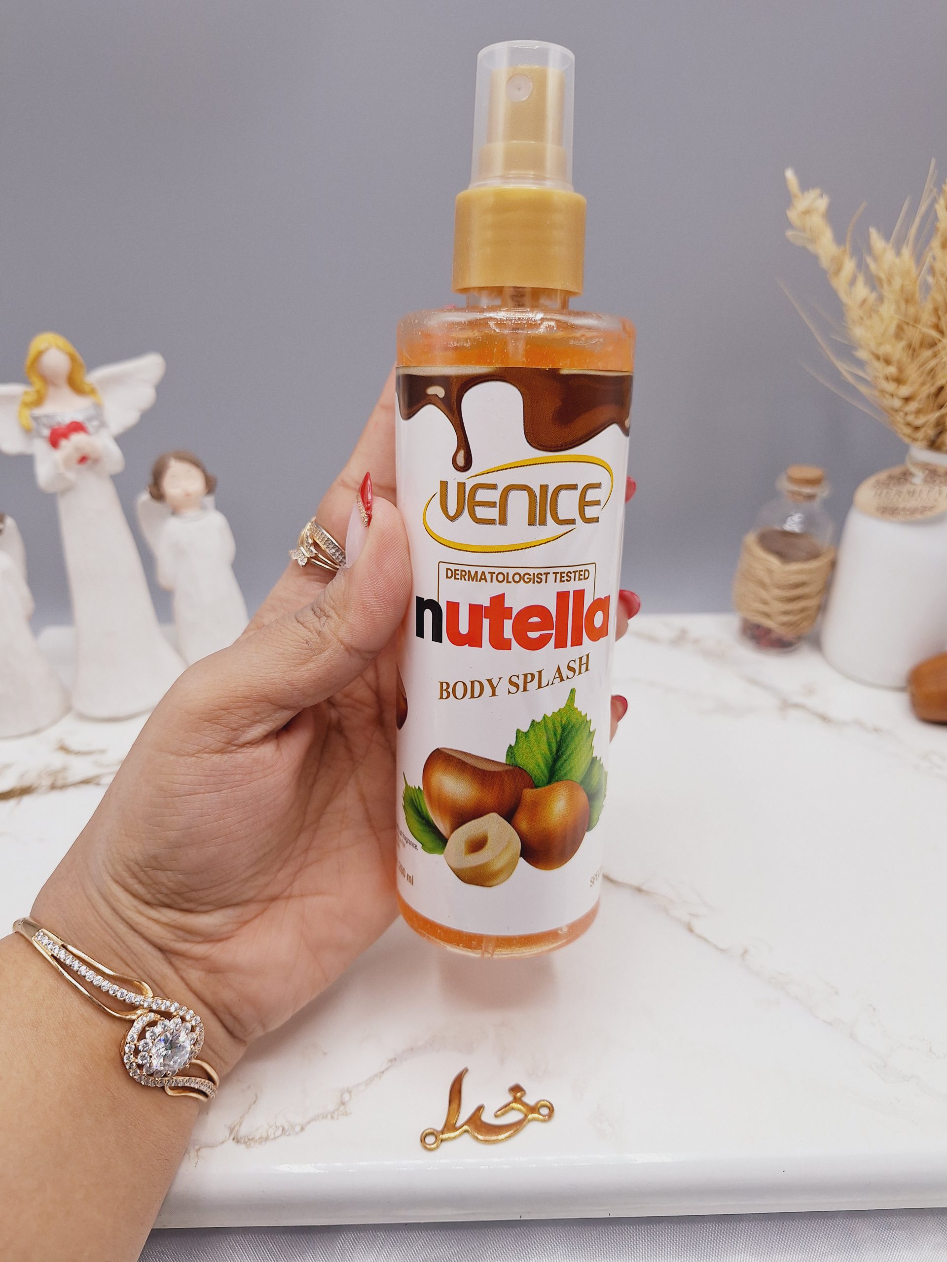 بادی اسپلش فانتزی شاین دار ونیس رایحه کوتلاس کره فندوق حجم 260 میل