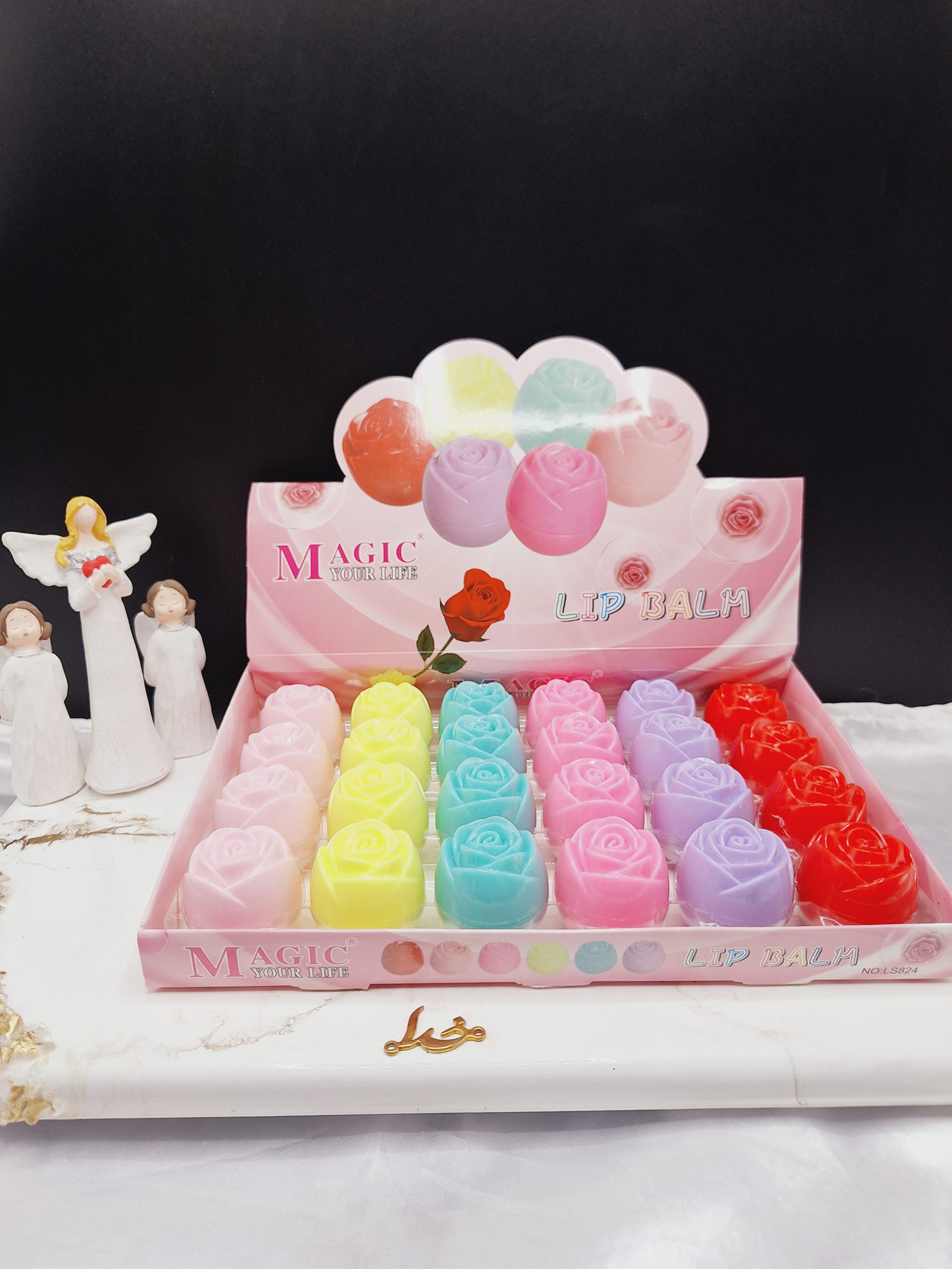 بالم لب طرح گل رز برند مجیک MAGICکد LS824