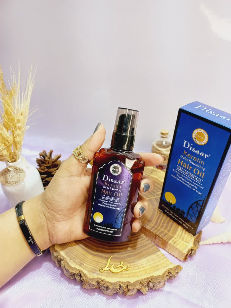 روغن کراتینه ترمیم کننده روزانه مو مدل SALON REPAIR حجم 120 میلی لیتر دیسار DISAAR کد DS3331