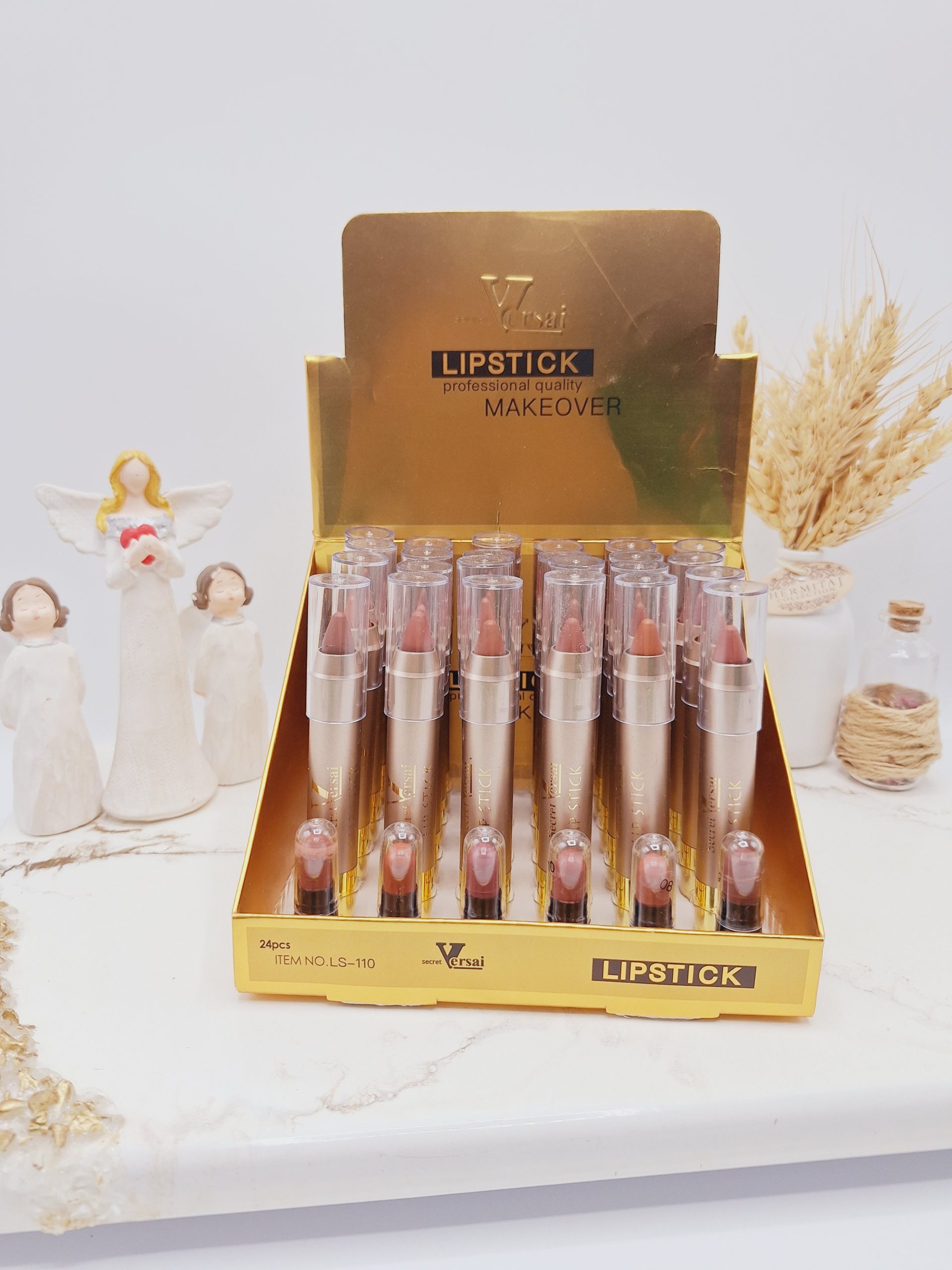 پک 6 تایی رژ جامد پیچی برند ورسای کد 110