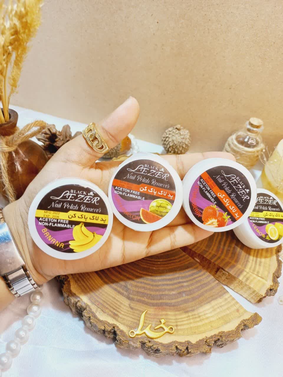 پد مخصوص لاک پاک کن بدون استون برند لیزر LEZER