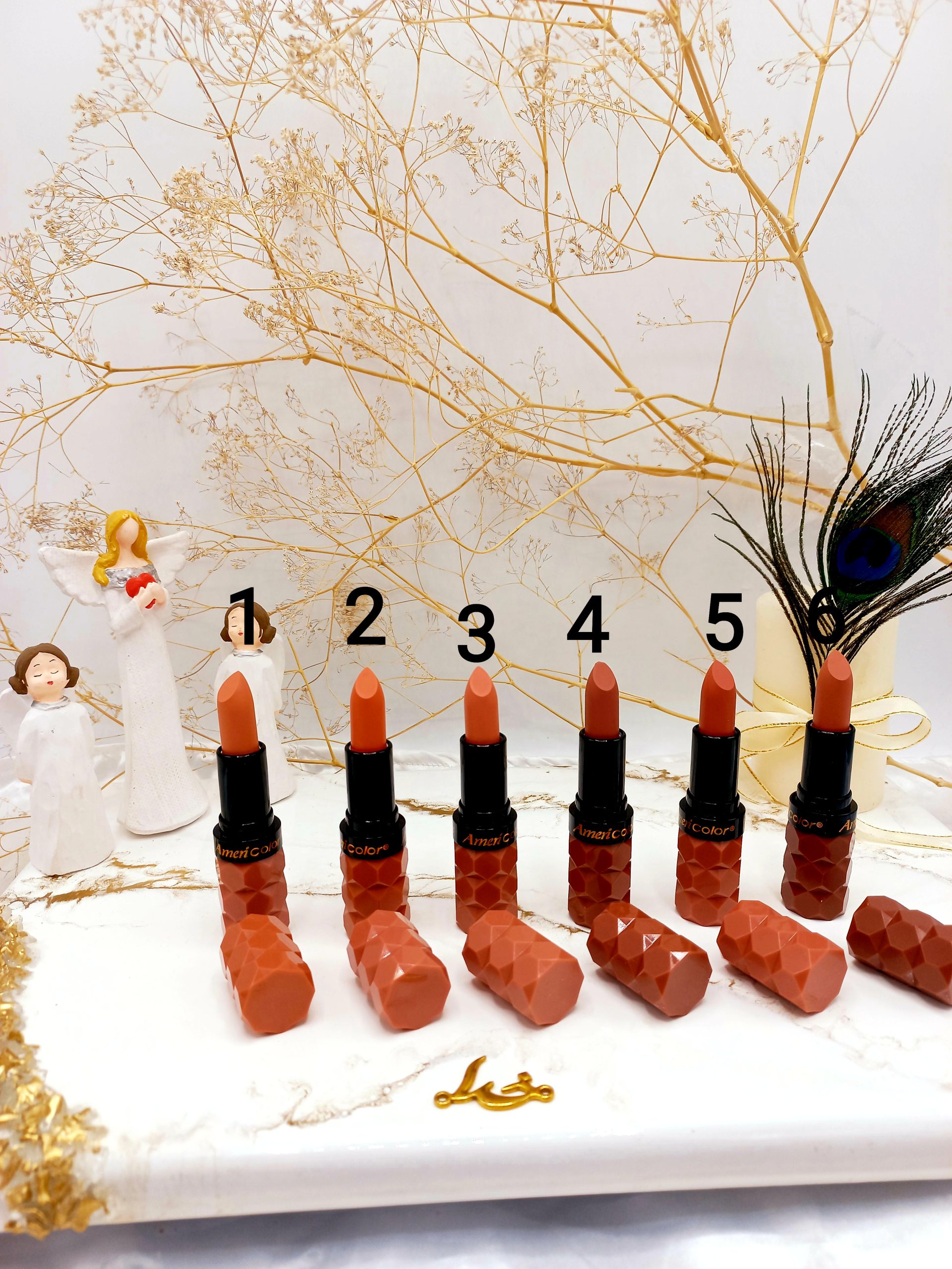 پک 6 تایی رژ جامد پرطرفدار فیت 24 ساعته Fit Amen Color کد YL2240