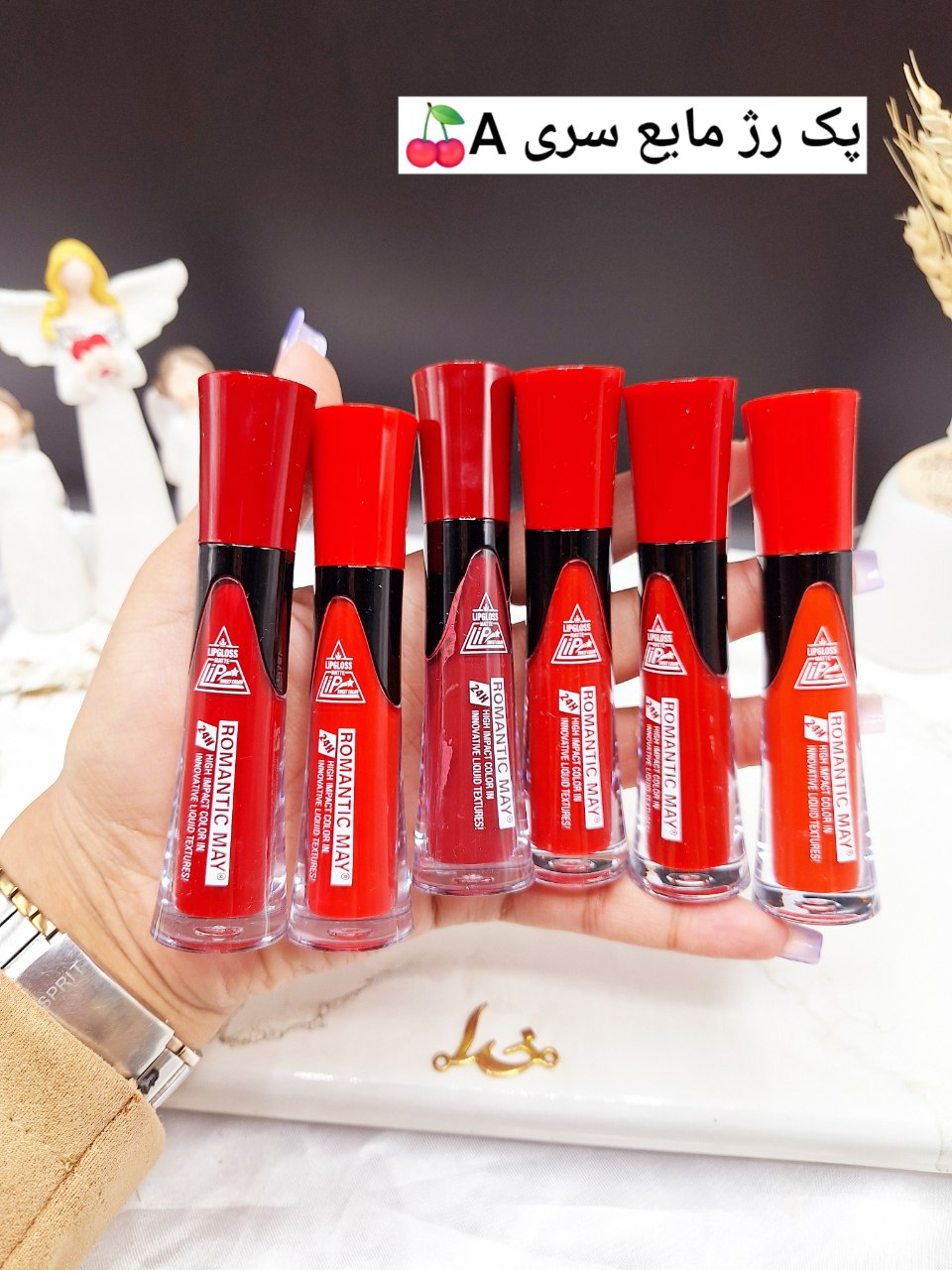 پک 6 تایی رژ مایع  Romantic May کد 900