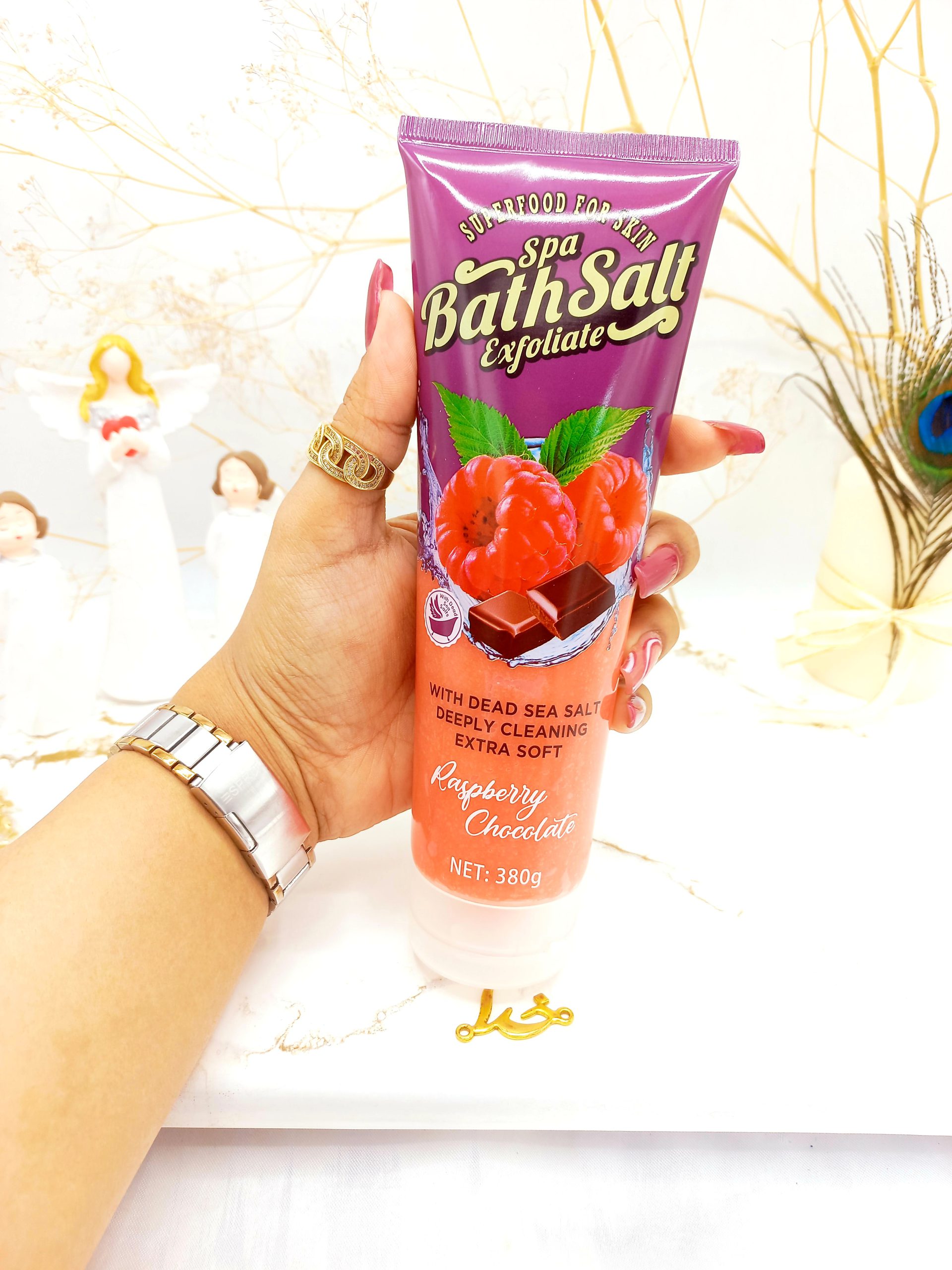 نمک حمام سفید کننده ذغال اخته و شکلات وکالی Wokali  کد HA3060