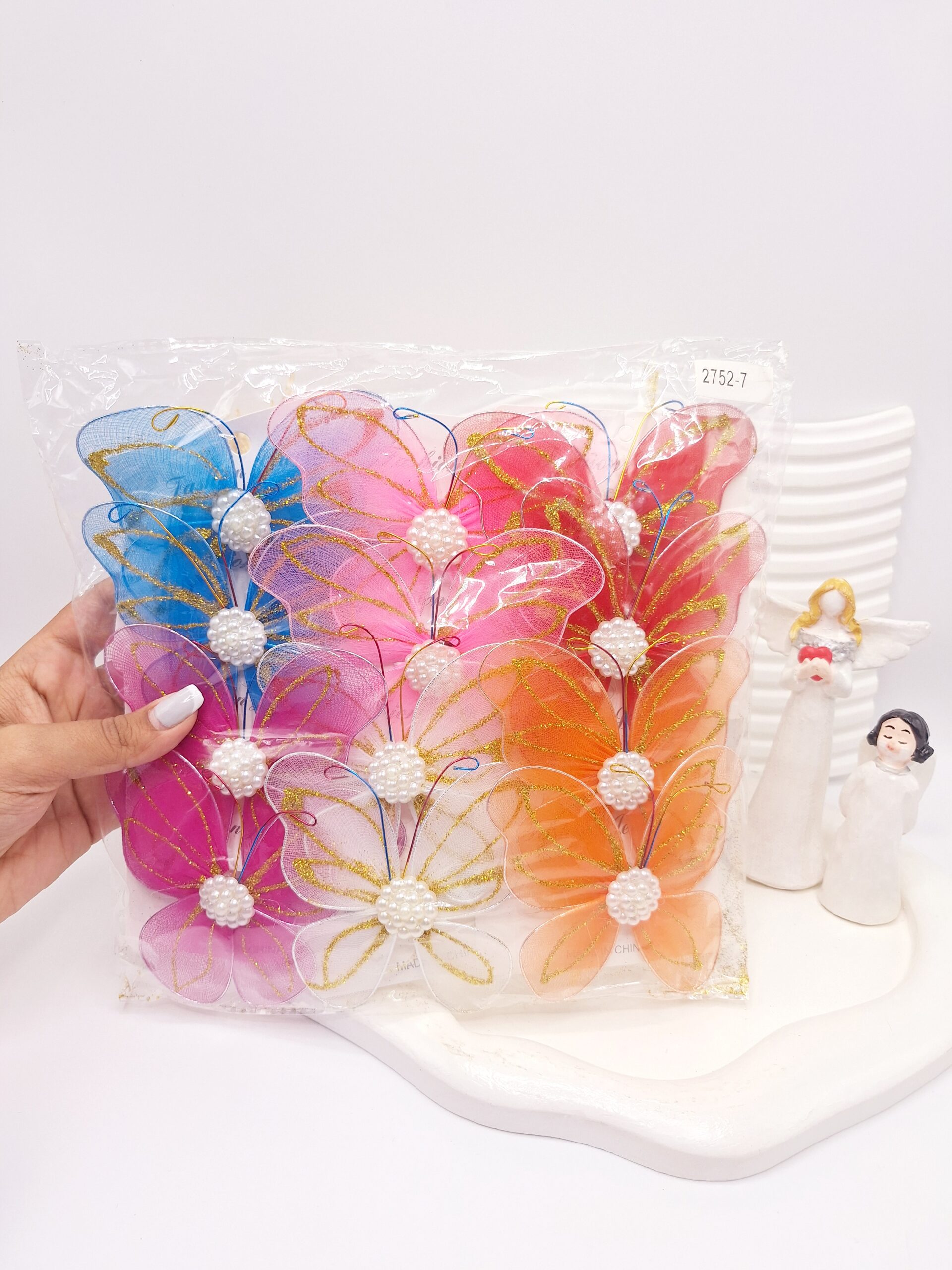 گیره مو طرح پروانه کد 2752-7