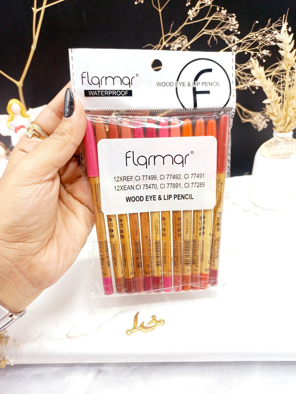 پک 12تایی خط لب با کیفیت فلورمار