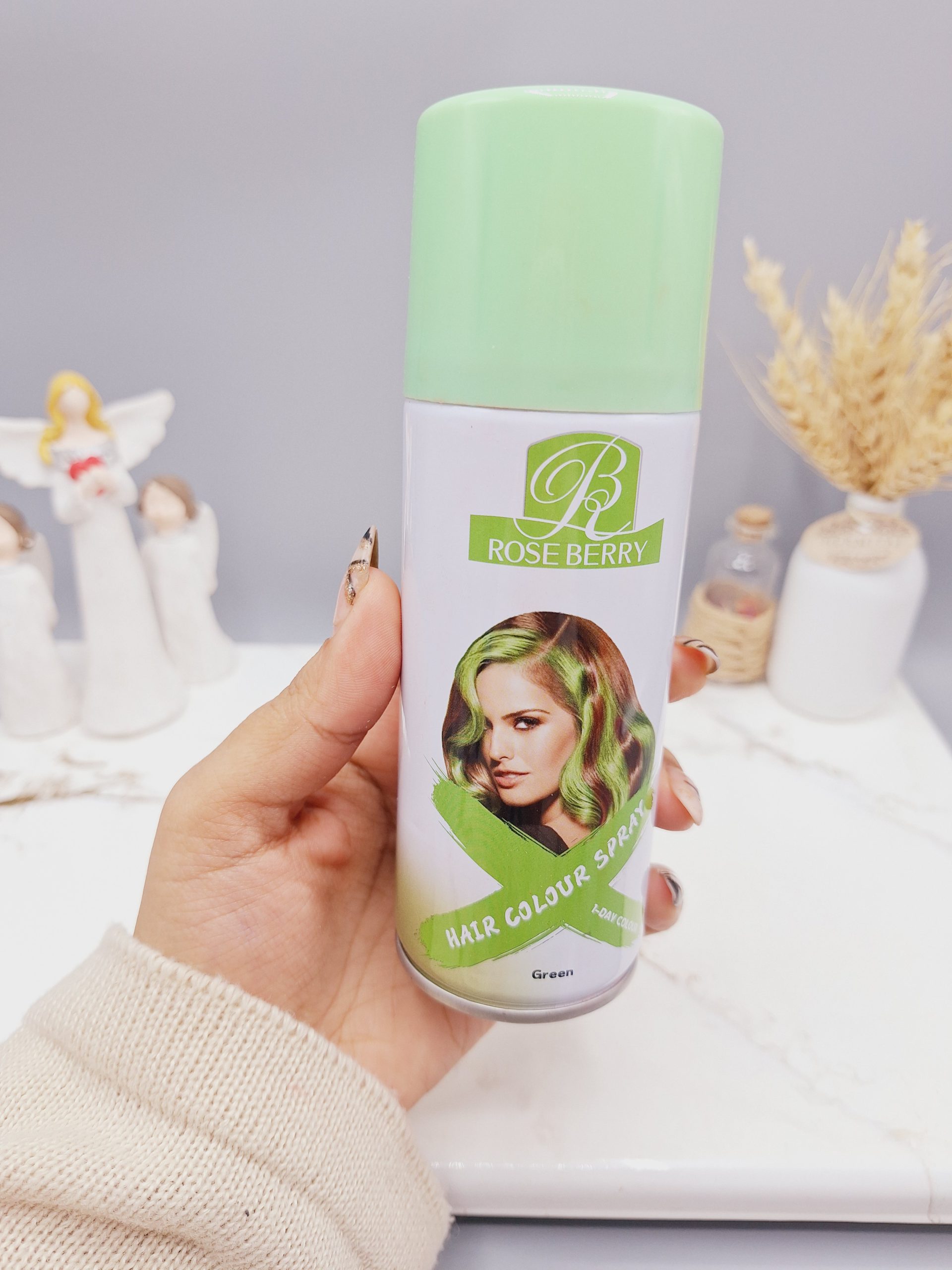 اسپری رنگ مو سبز برند ROSE BERRY کد 1839