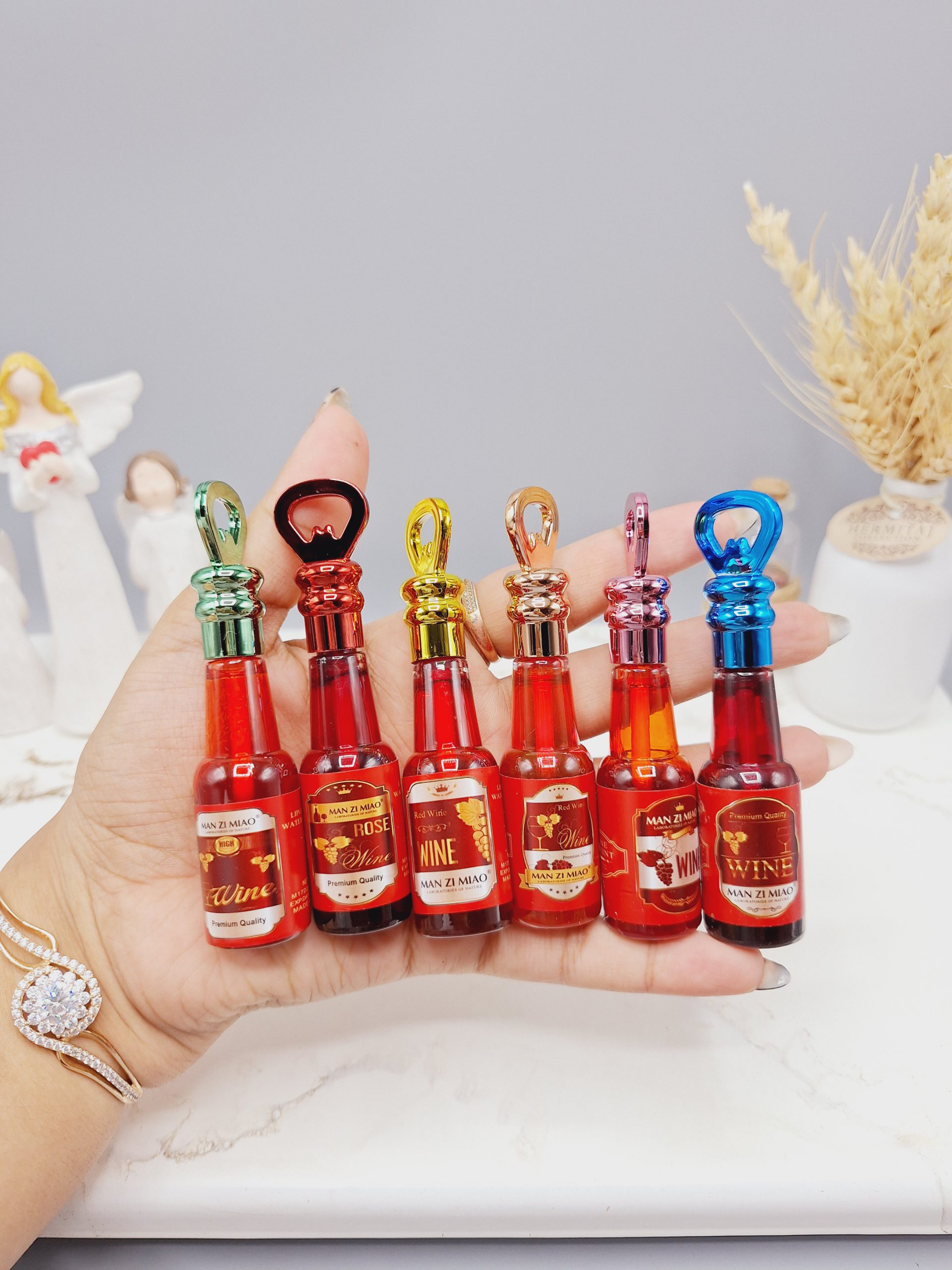 تینت لب شرابی شامپاینی ‏MANZI MIAO‏ کد LC021C