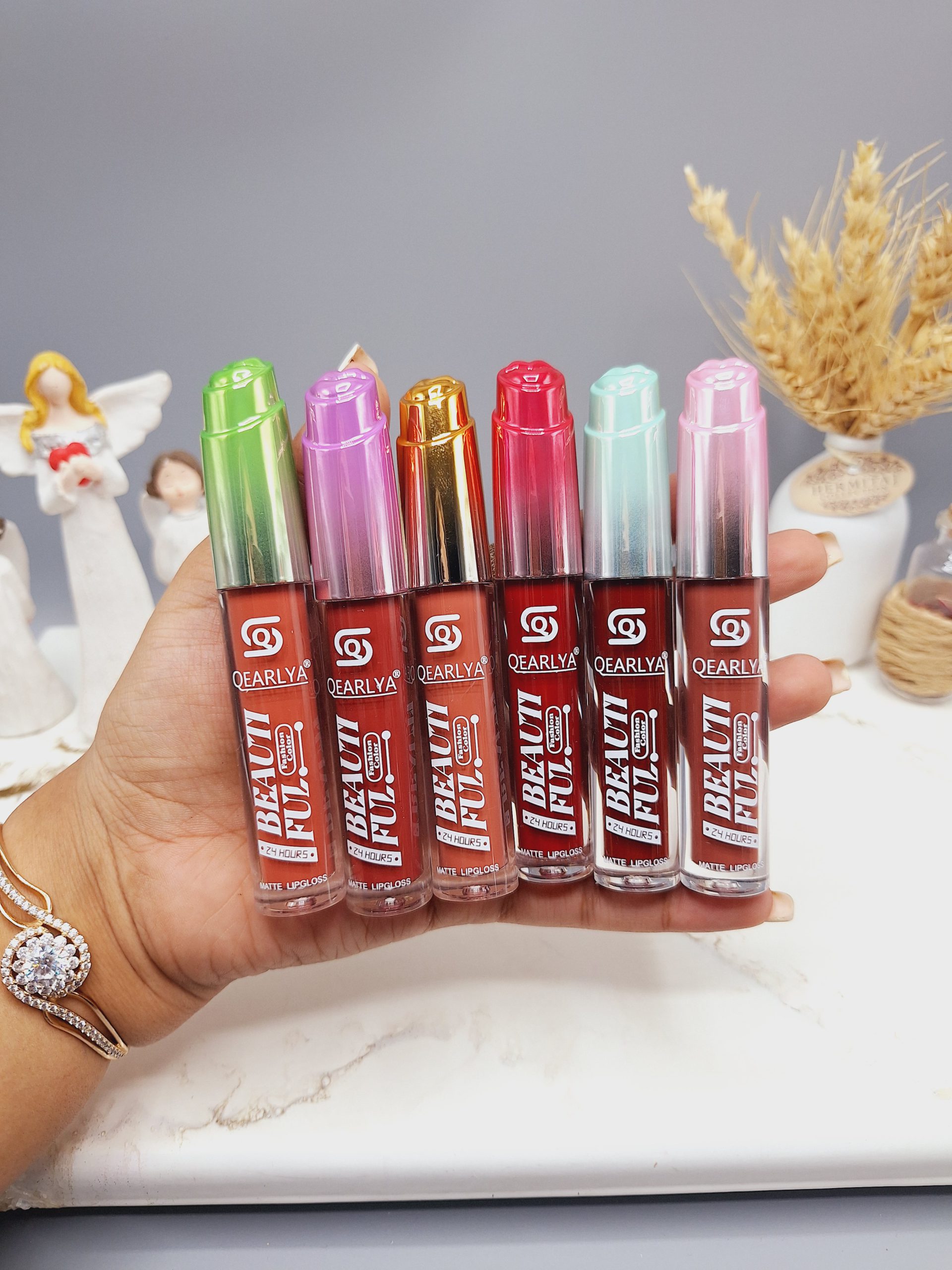 پک 6 تایی رژ مایع برند QEARLYA کد 7171