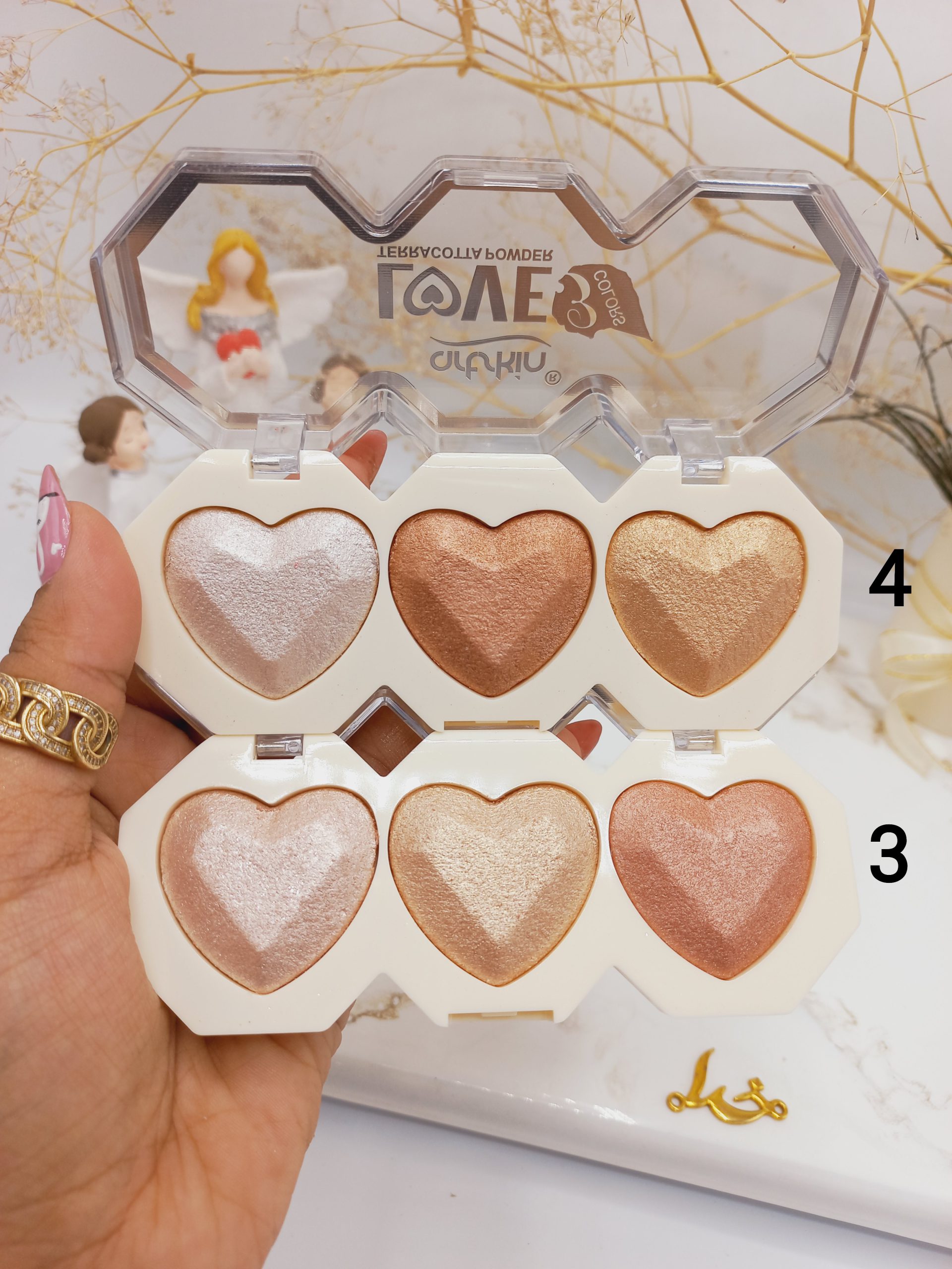 هایلایتر پرطرفدار سه قلو طرح قلبی آرت اسکین Artskin کد 976083