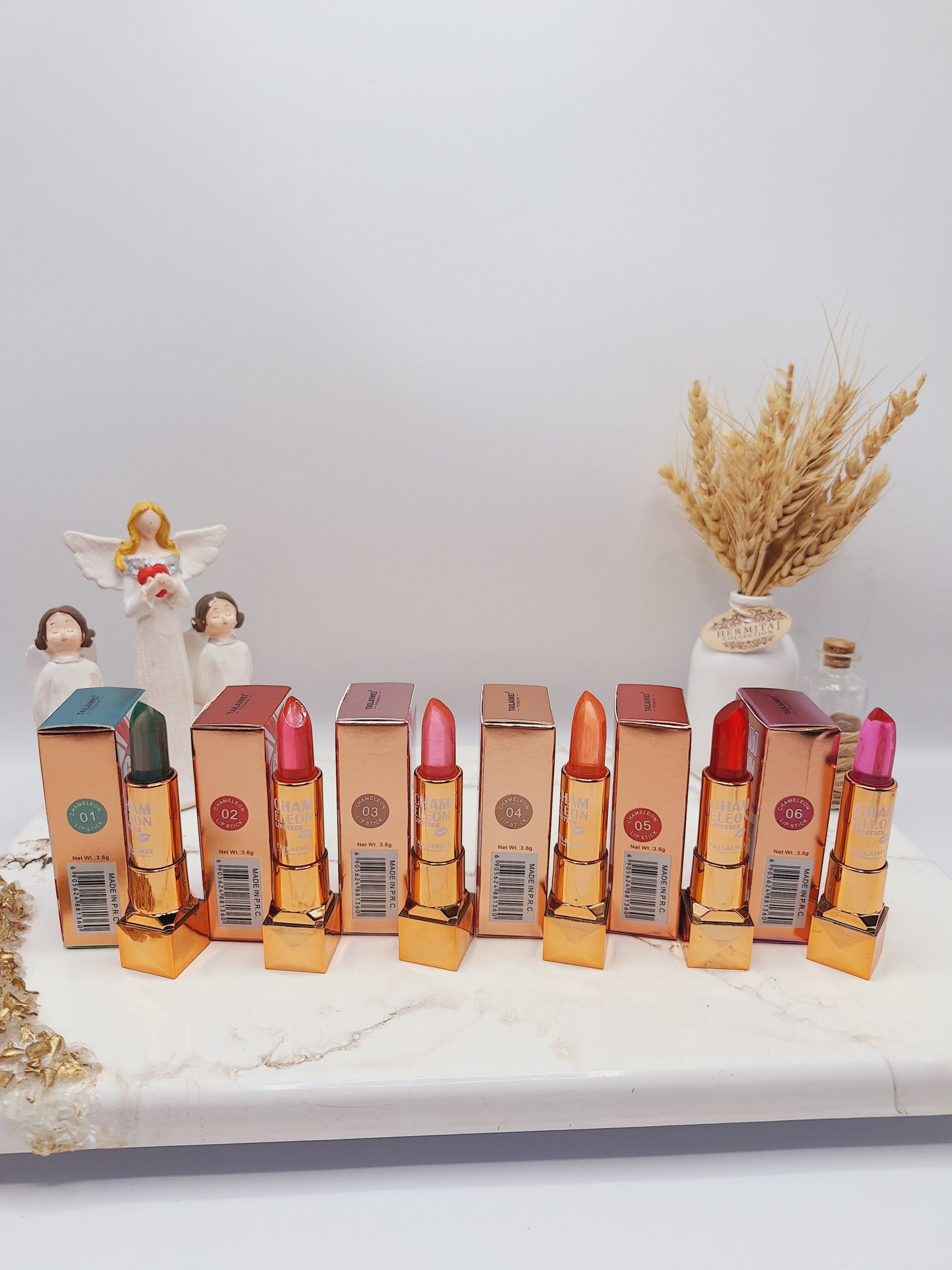 رژ لب حرارتی مات و درخشان برند TAILAIMEI کد 1360